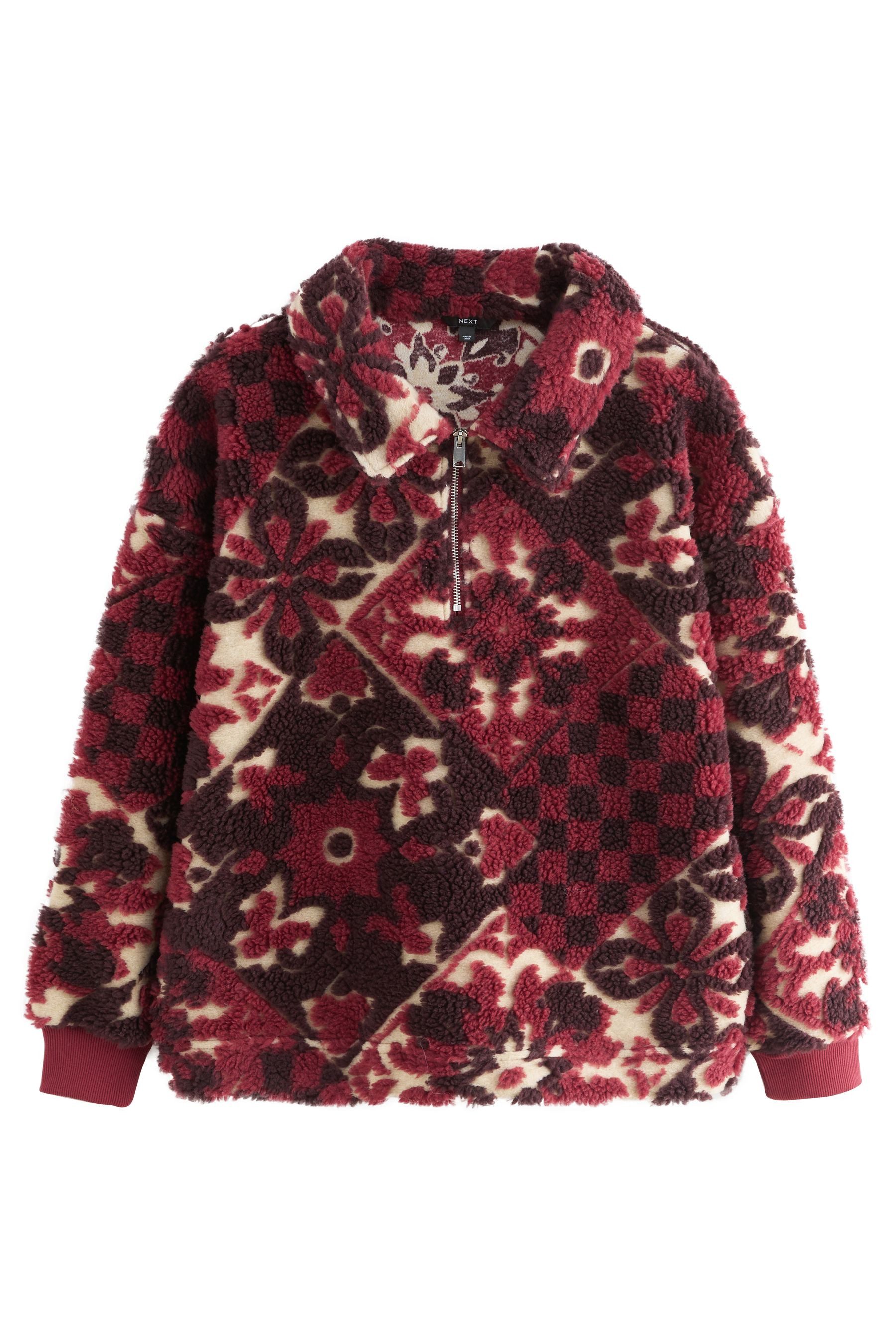 Next Fleecepullover Fleece-Sweatshirt mit Viertel-Reißverschluss (1-tlg)