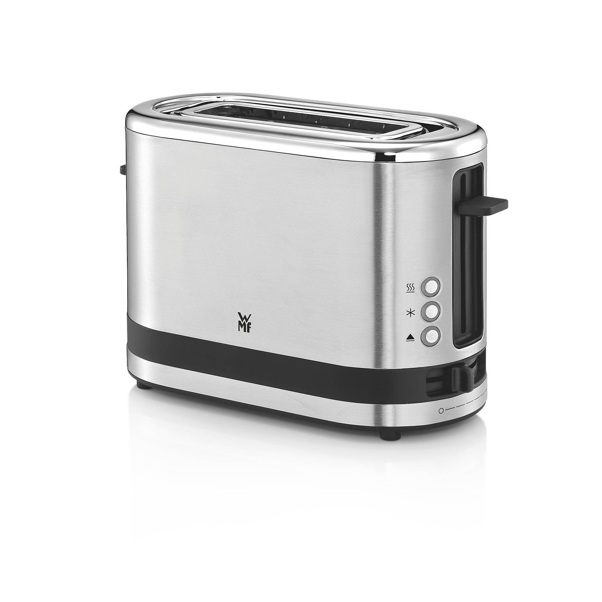 WMF Toaster WMF KÜCHENminis 1-Scheiben-Toaster, für Küchenminis 1-Scheiben Toaster Langschlitz XXl-Toast Brötchenaufsatz 7 Bräunungsstufen