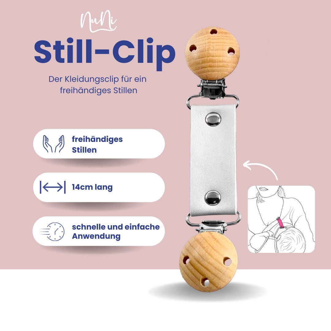NuNi Stillshirt NuNi Still-clip Sorgenfreies Stillen Hände frei beim Stillen, sicher, einfache Anwendung – Bild 5 von 5