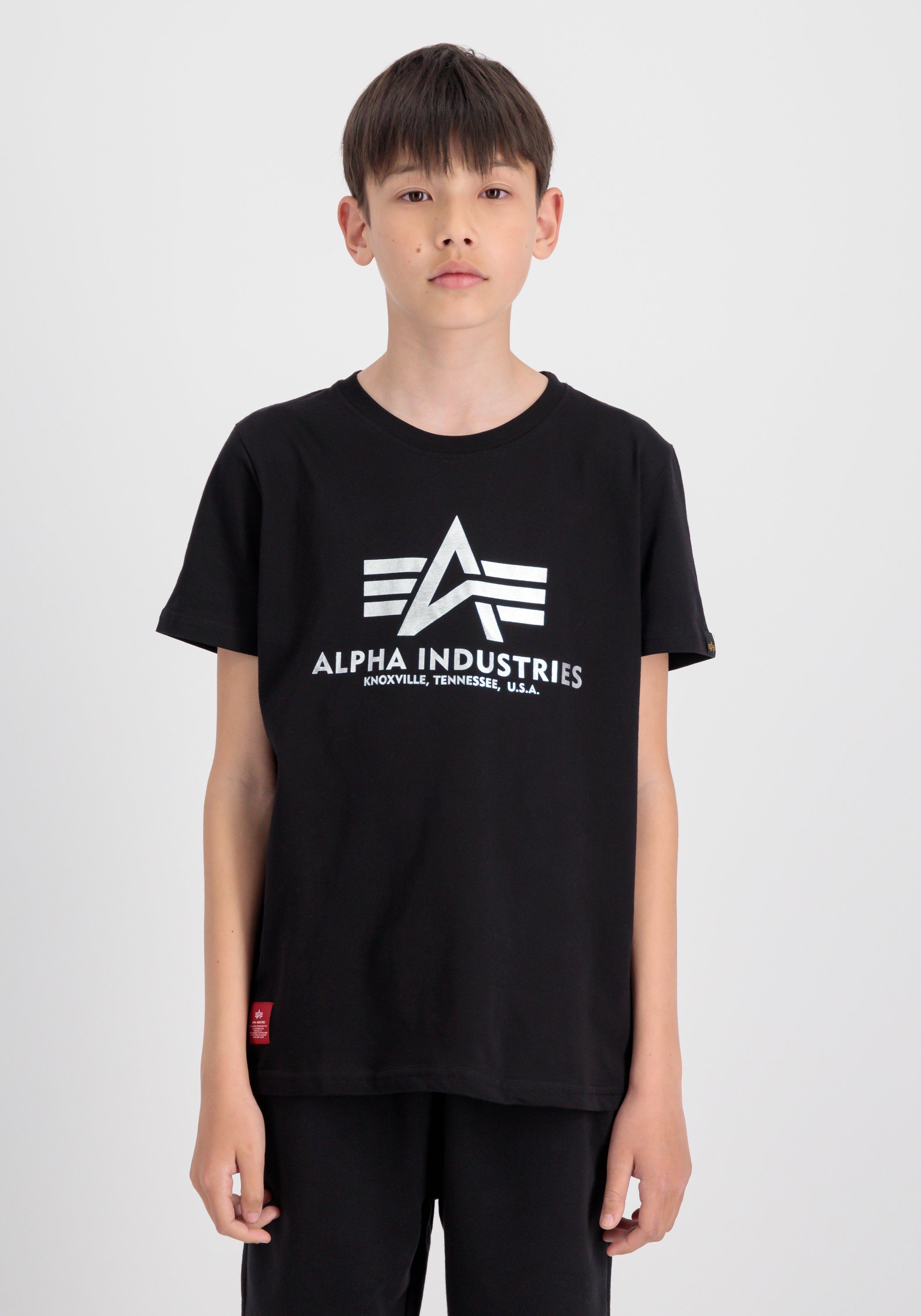 Alpha T Industries Kids/Teens T-Shirts Foil Kids - Alpha Basic Industries Print T-Shirt