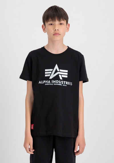 Alpha Industries T-Shirt ALPHA INDUSTRIES Kids - T-Shirts Basic T Foil Print Kids/Teens