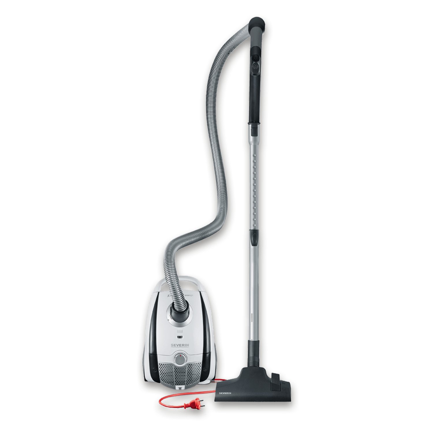 Severin Bodenstaubsauger BC 7035, 750 W, Bodenstaubsauger mit Beutel, Teppich- & Hartböden, 750W, 8m Reichweite