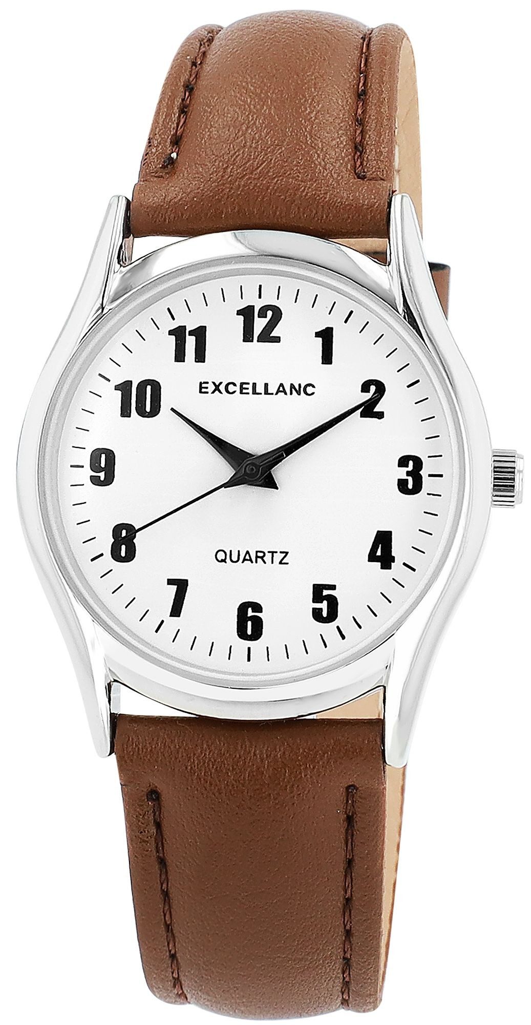 EXCELLANC Quarzuhr 2900226 Herrenuhr mit Lederimitations-Armband, Basic günstig online kaufen
