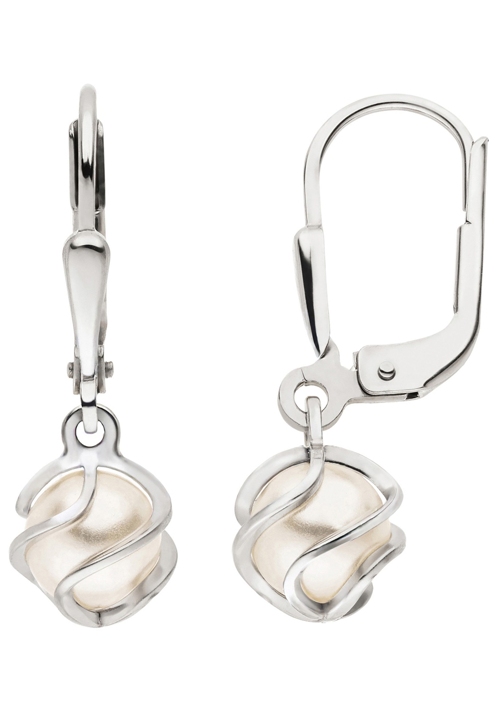 Perlenohrringe Ohrringe 23 mm