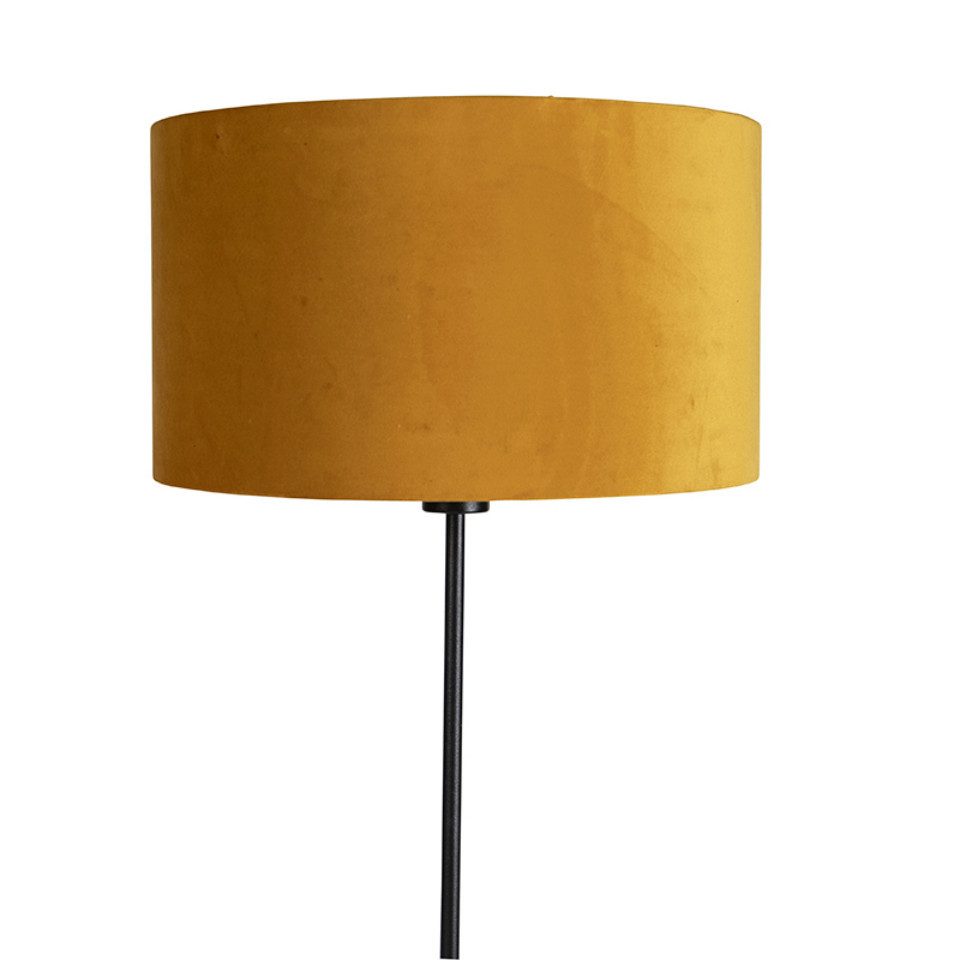 Qazqa Stehlampe Parte fl, ohne Leuchtmittel, E27, Gelb, Landhaus / Rustikal günstig online kaufen
