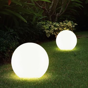 etc-shop LED Gartenleuchte, LED-Leuchtmittel fest verbaut, 2x LED Solarleuchte Gartenleuchte Steckleuchte