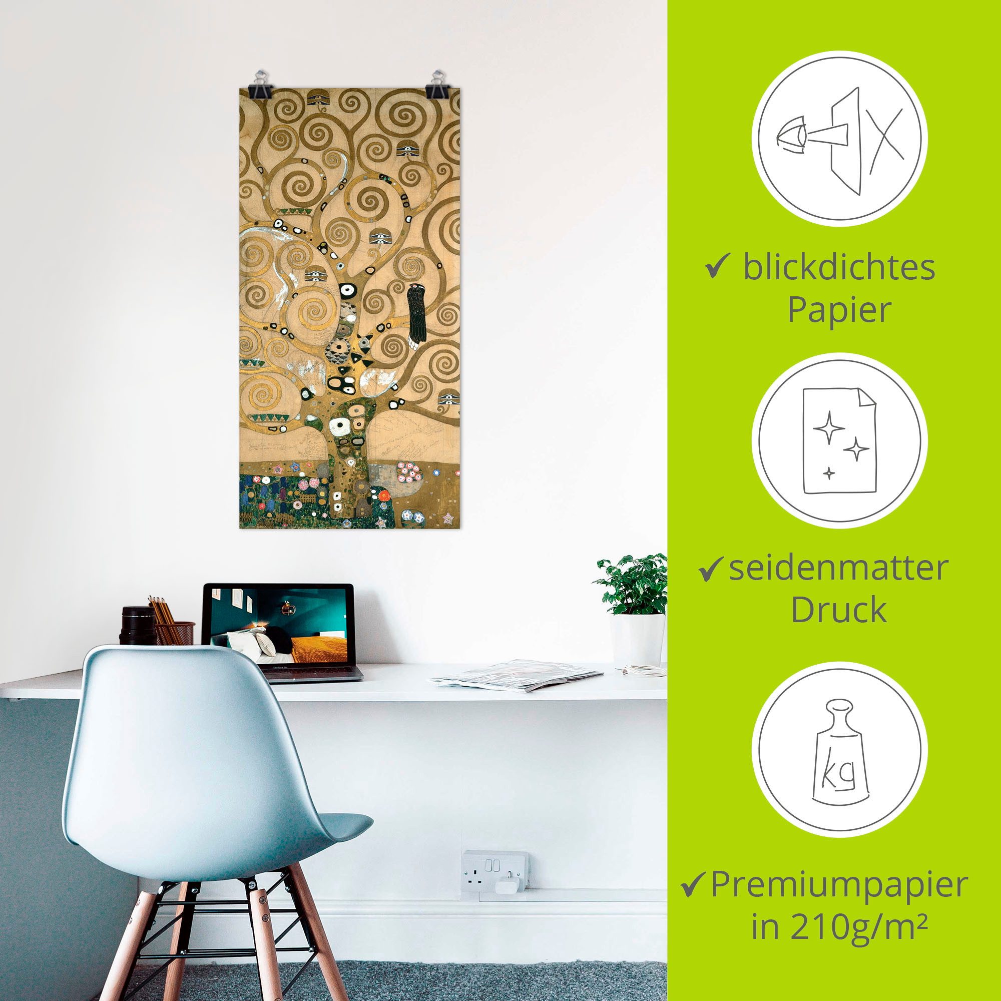 Artland Poster Lebensbaum. Detail, Werkvorlage, Bäume (1 St), ohne Rahmen