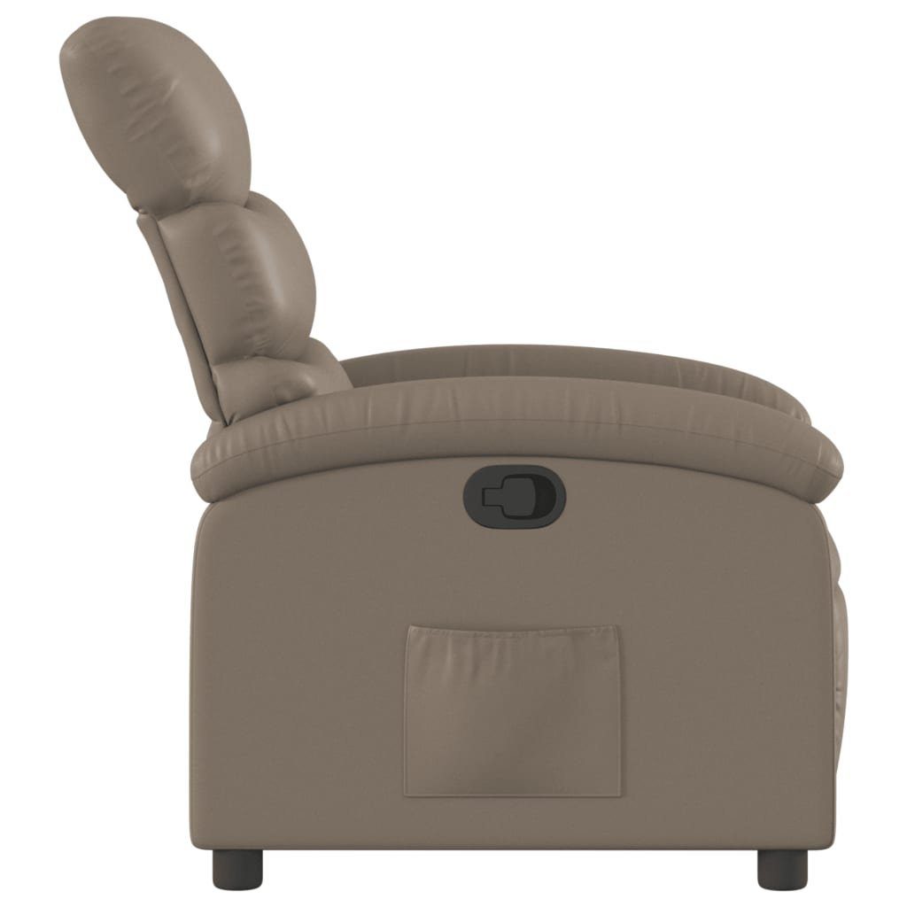 vidaXL Relaxsessel Sessel (1-St) Kunstleder Cappuccino-Braun