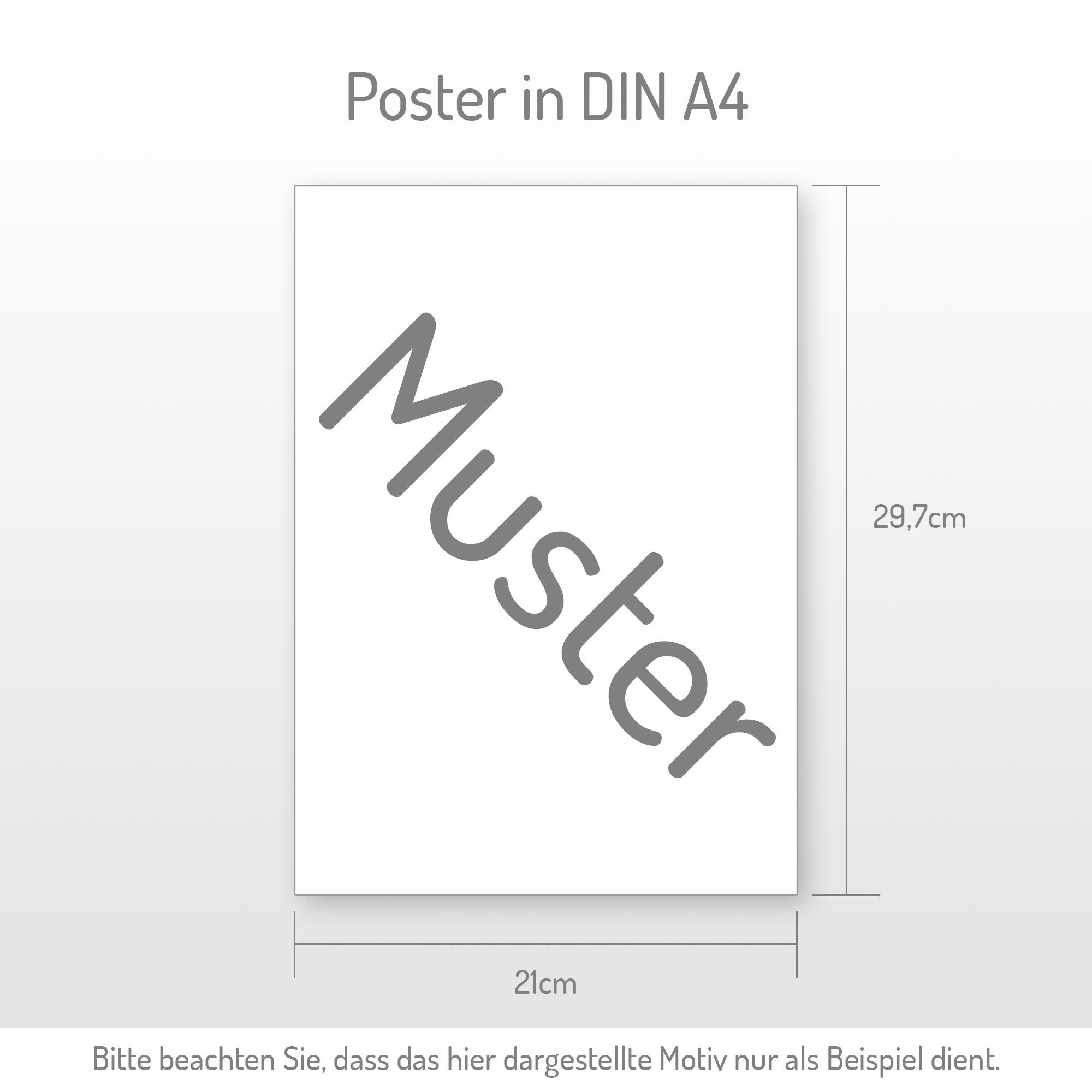 Kreative Feder Poster Premium Set 3-teilig „Abstrakt blau“ optional mit Rahmen, Modern Art (Set, 3 St), optional mit Rahmen; wahlweise DIN A4 oder DIN A3