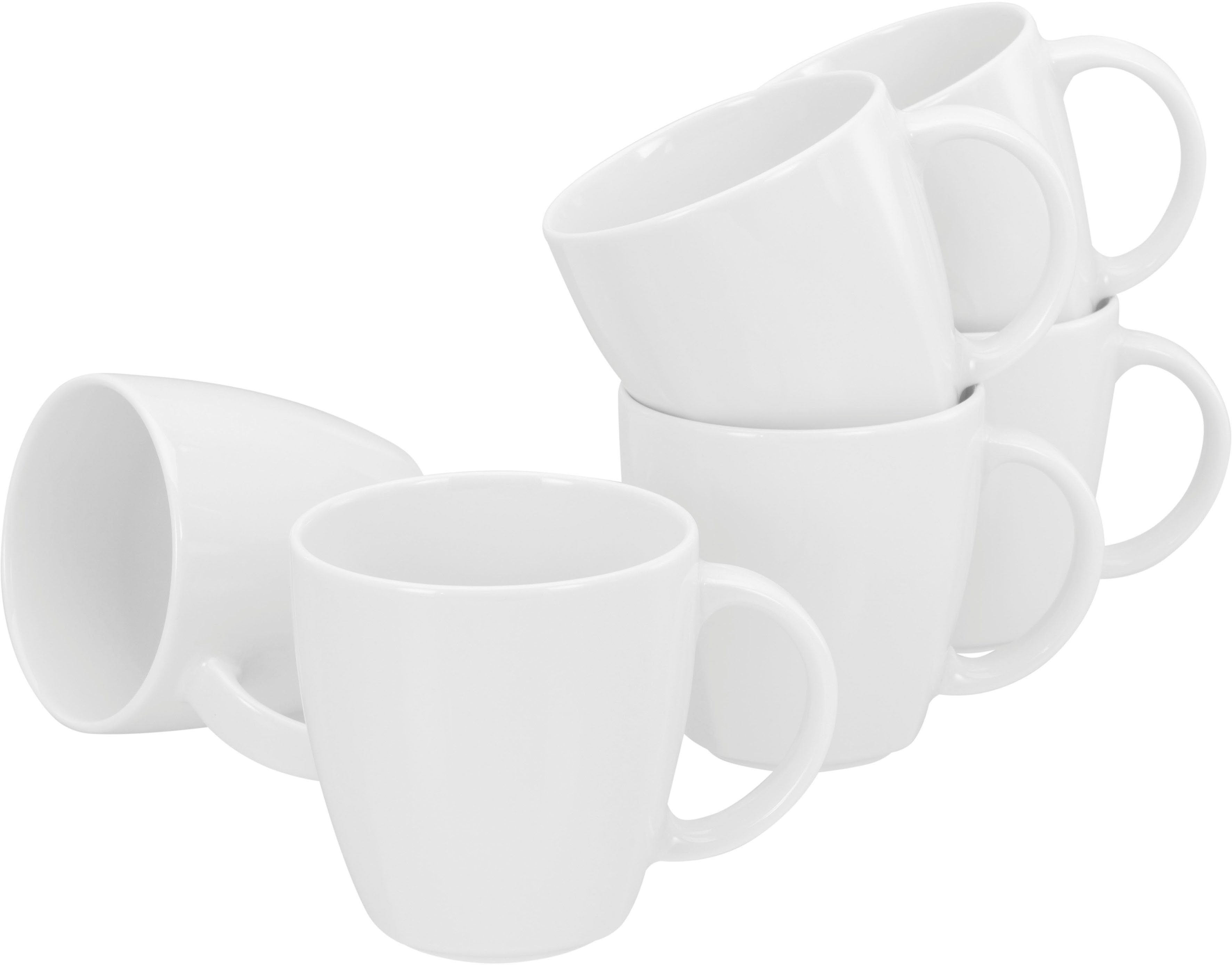 creaTable Becher Victoria, 6-tlg., Porzellan, 300 ml, 6-teilig