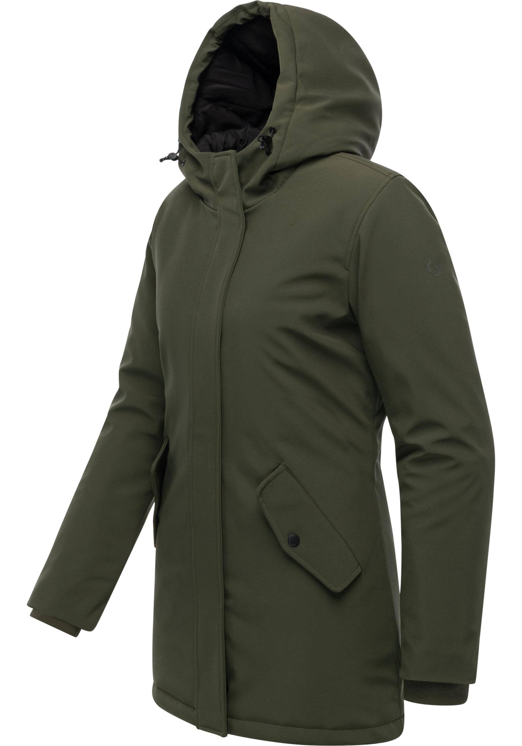 Ragwear Softshellmantel Navanuti Wasserdichter Wintermantel mit Kapuze – Bild 2 von 5