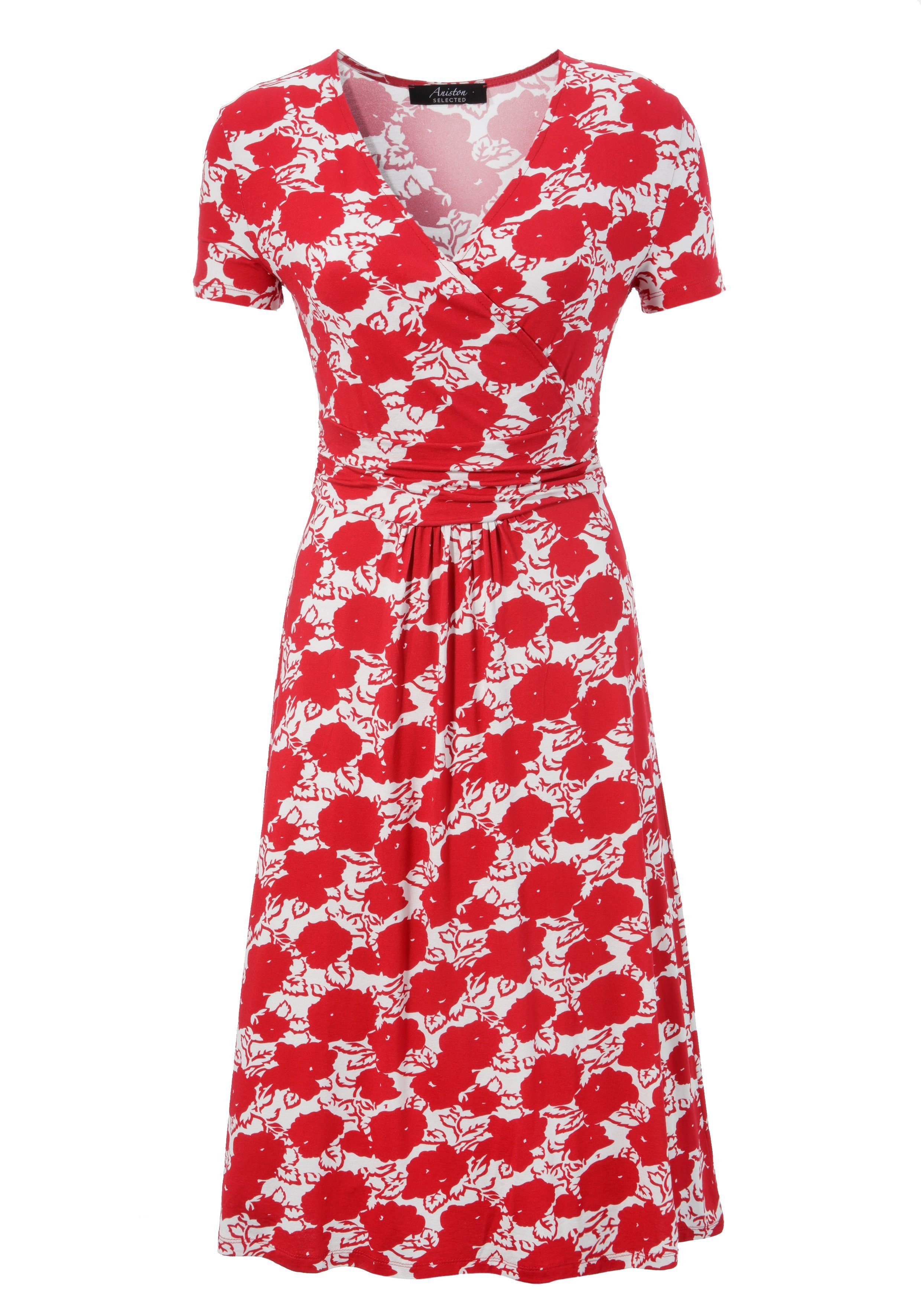 Aniston SELECTED Sommerkleid mit gewickeltem Ausschnitt – Bild 4 von 4