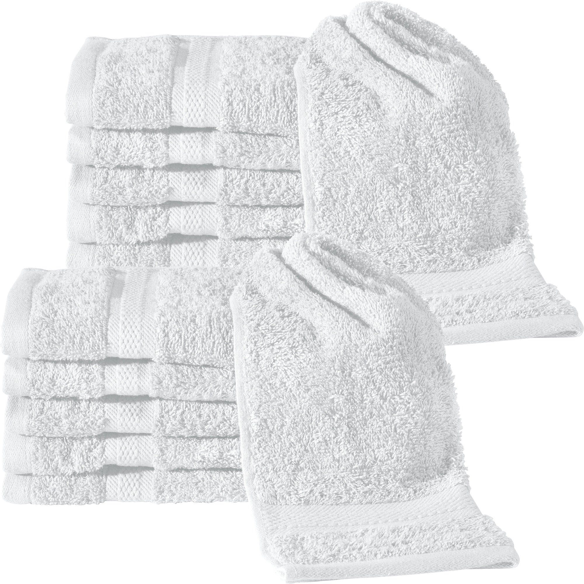 REDBEST Gästehandtuch Gästetuch "Chicago" 12er-Pack, Frottier, günstig online kaufen
