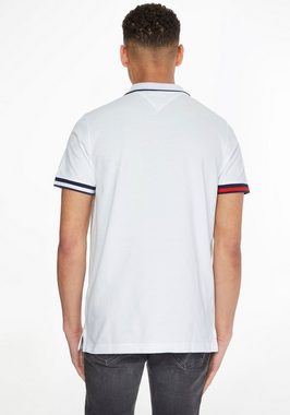 Tommy Jeans Poloshirt TJM REG FLAG CUFFS POLO mit Polokragen