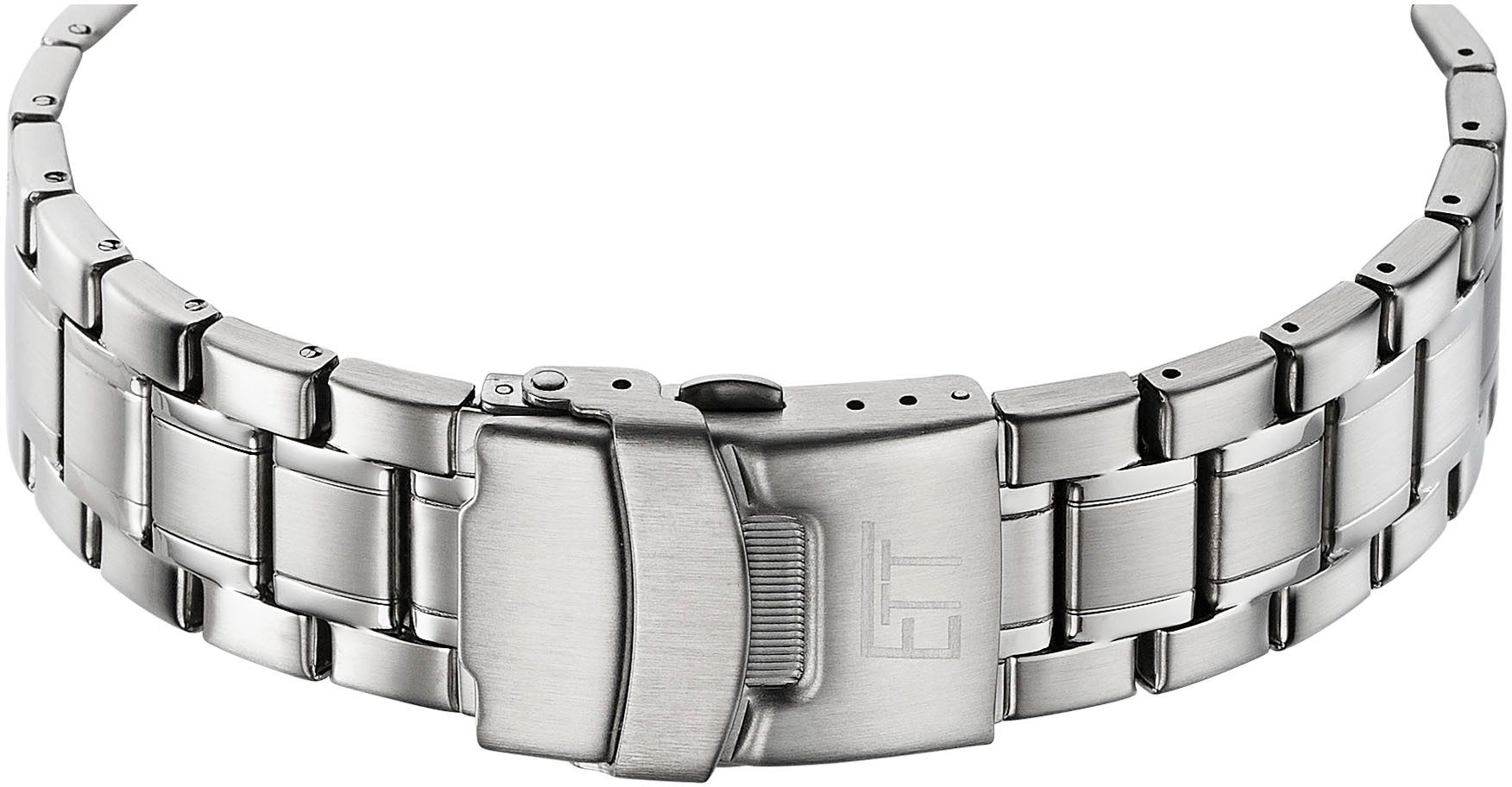 ETT Funkuhr Gobi EGS-11247-22M, Armbanduhr, Herrenuhr, Datum, Solar, Edelstahlarmband