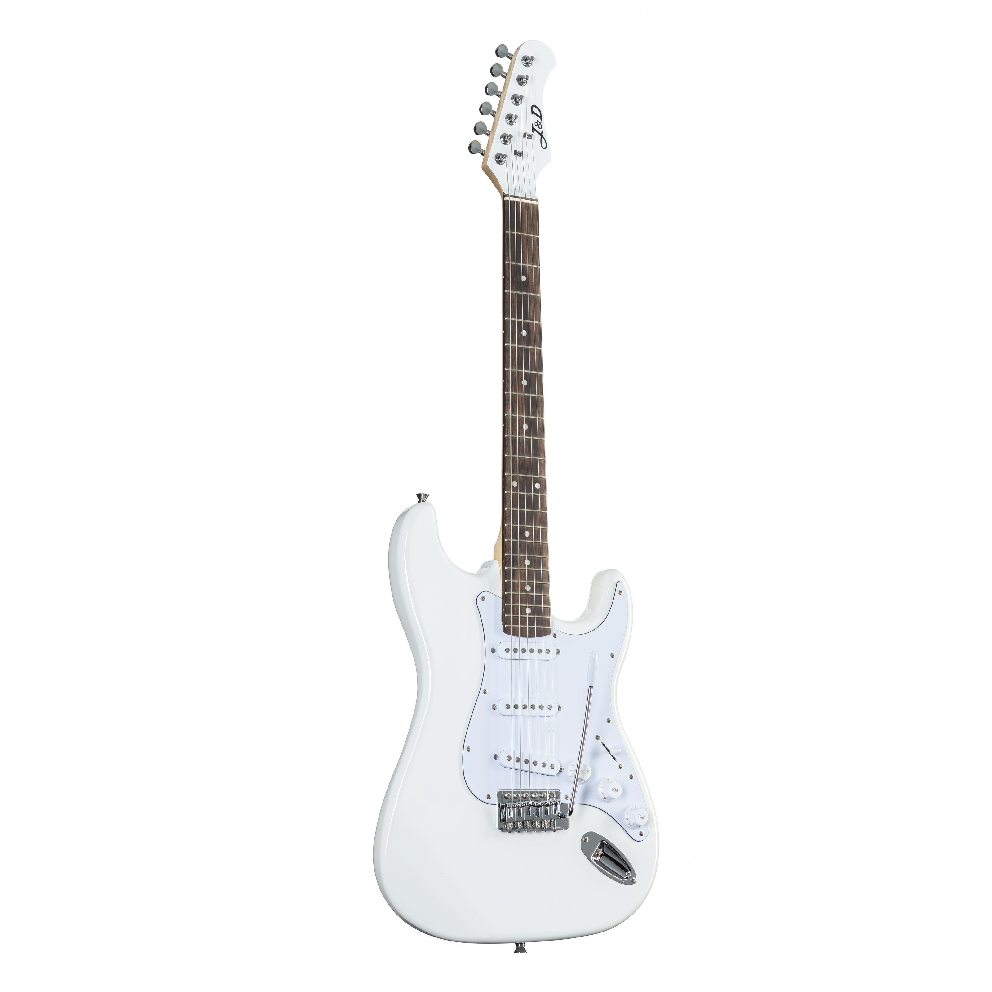 J & D E-Gitarre, Электрогитары, ST-Modelle, ST II White - E-Gitarre