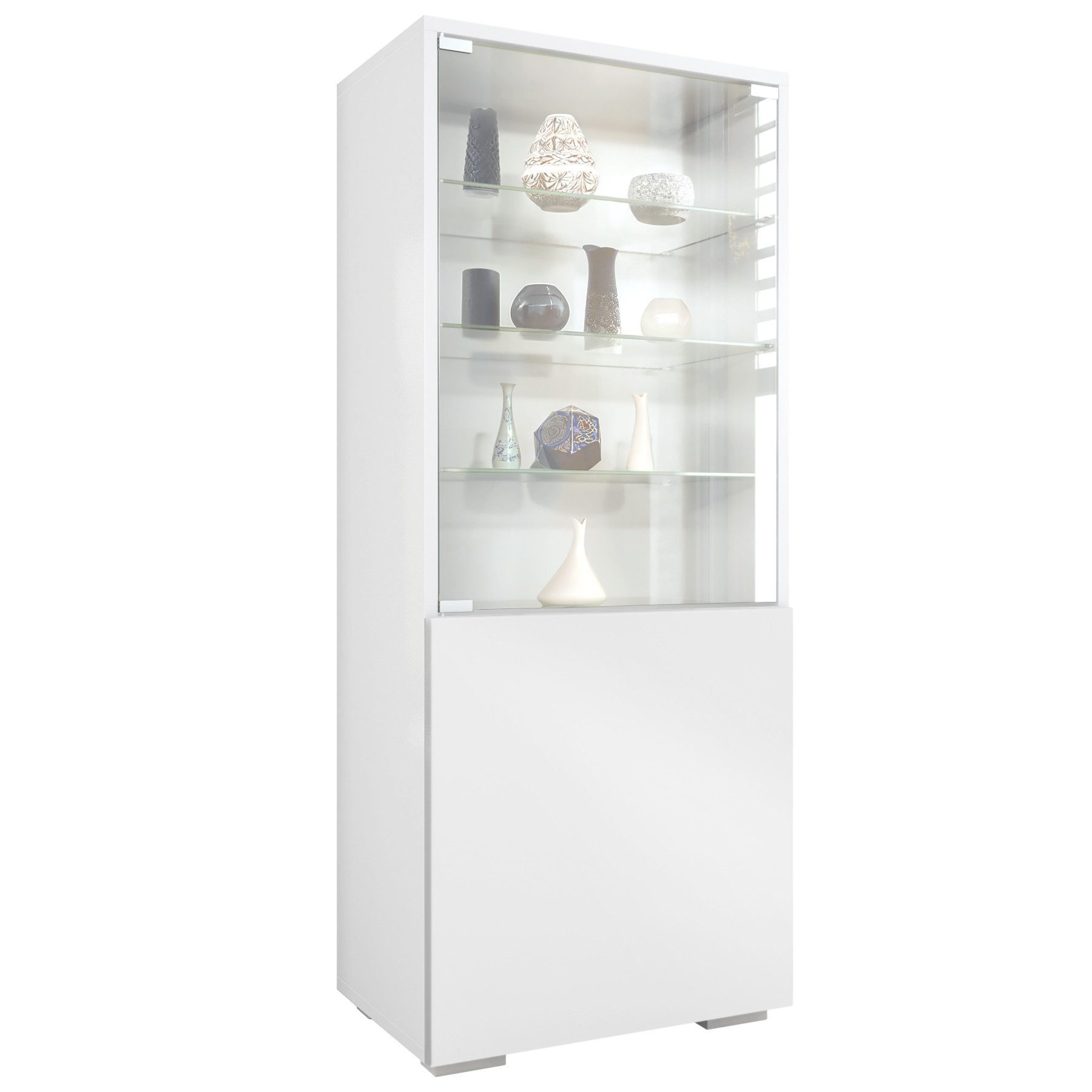 Vladon Standvitrine Granada (Vitrinenschrank, mit Glastür und Glaseinsatz) günstig online kaufen
