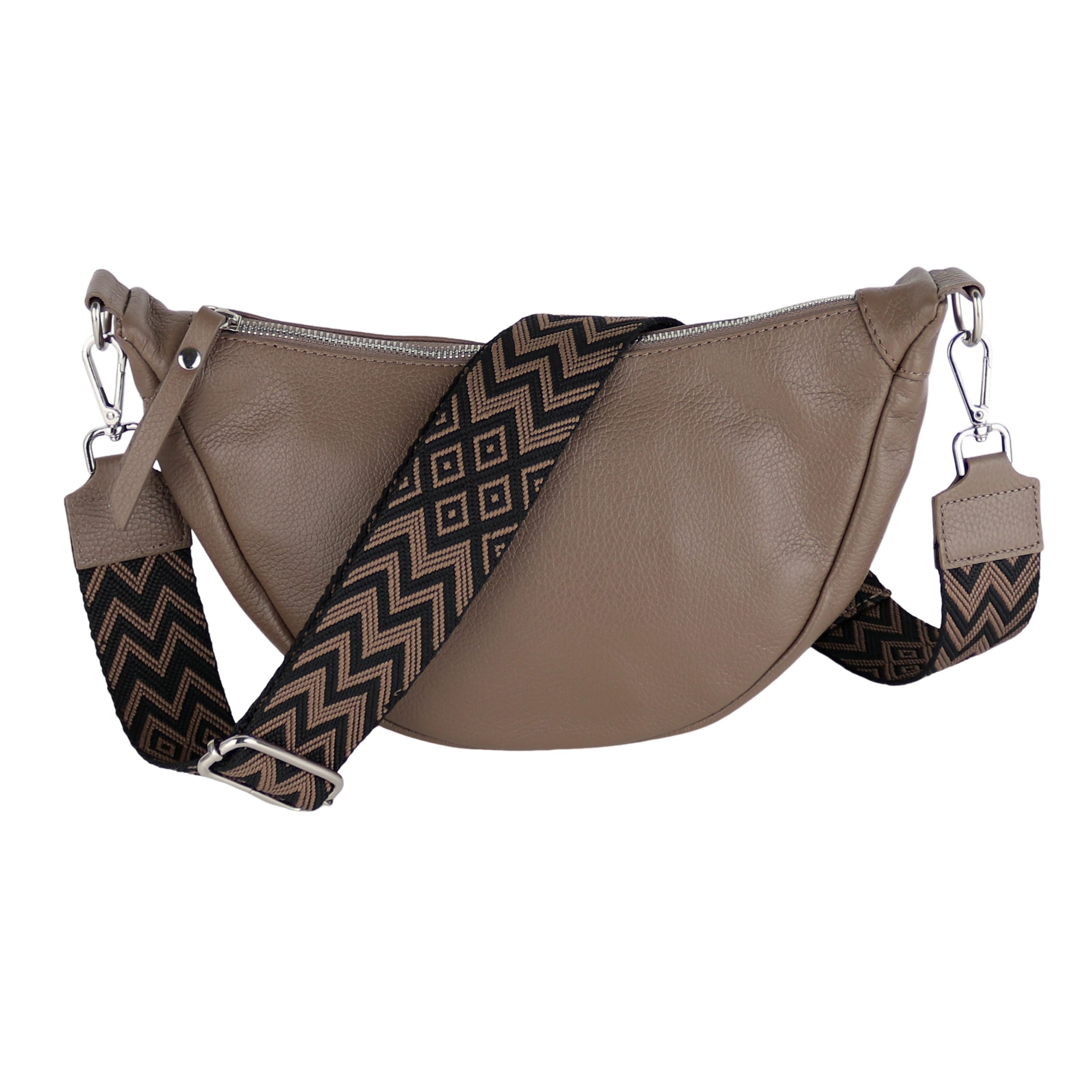 MIRROSI Schultertasche Damen Runde aus Echtleder, günstig online kaufen