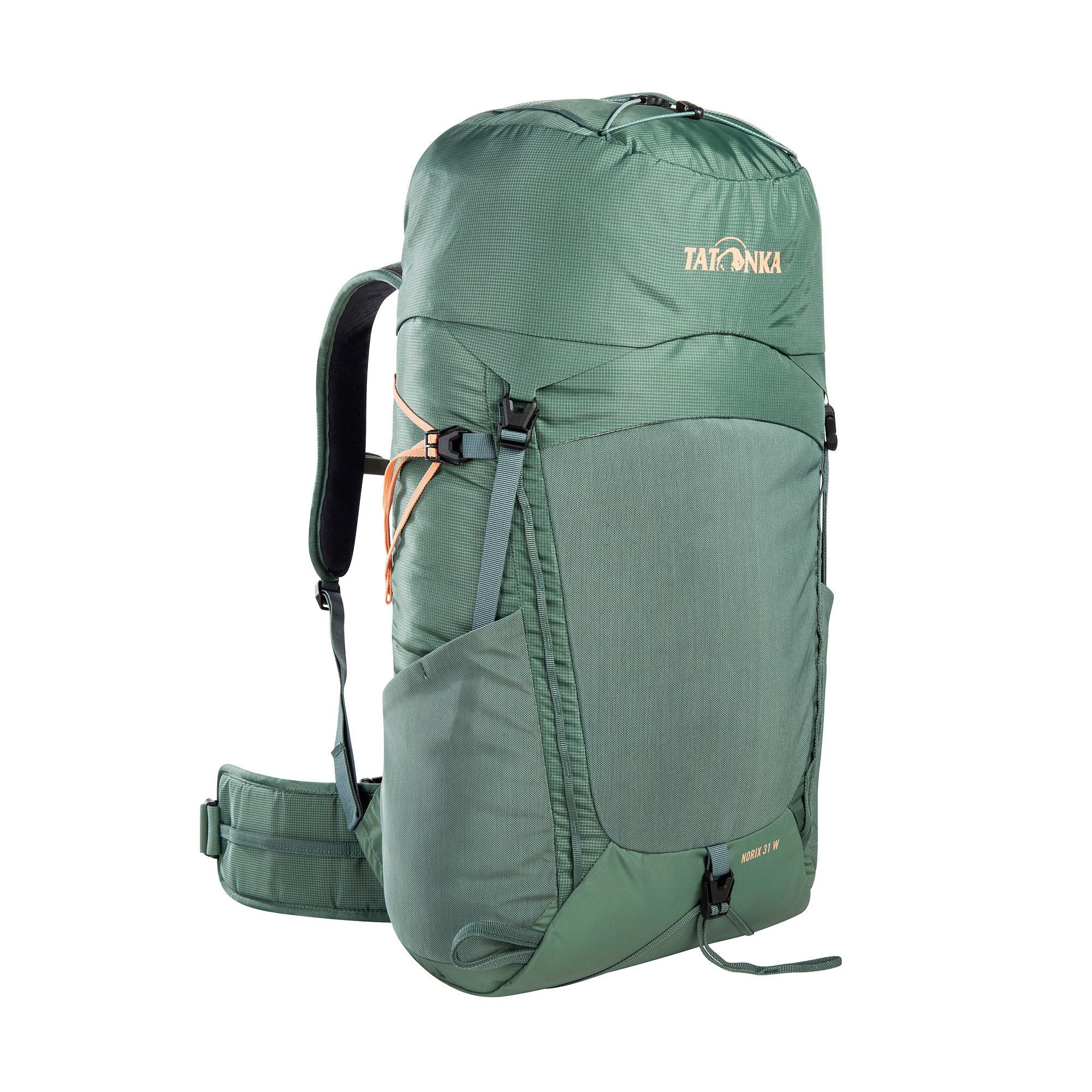 TATONKA® Wanderrucksack Norix 31 Women, Regenhülle, abnehmbarer Hüftgurt, Helmhalterung, Wanderstockhalterung