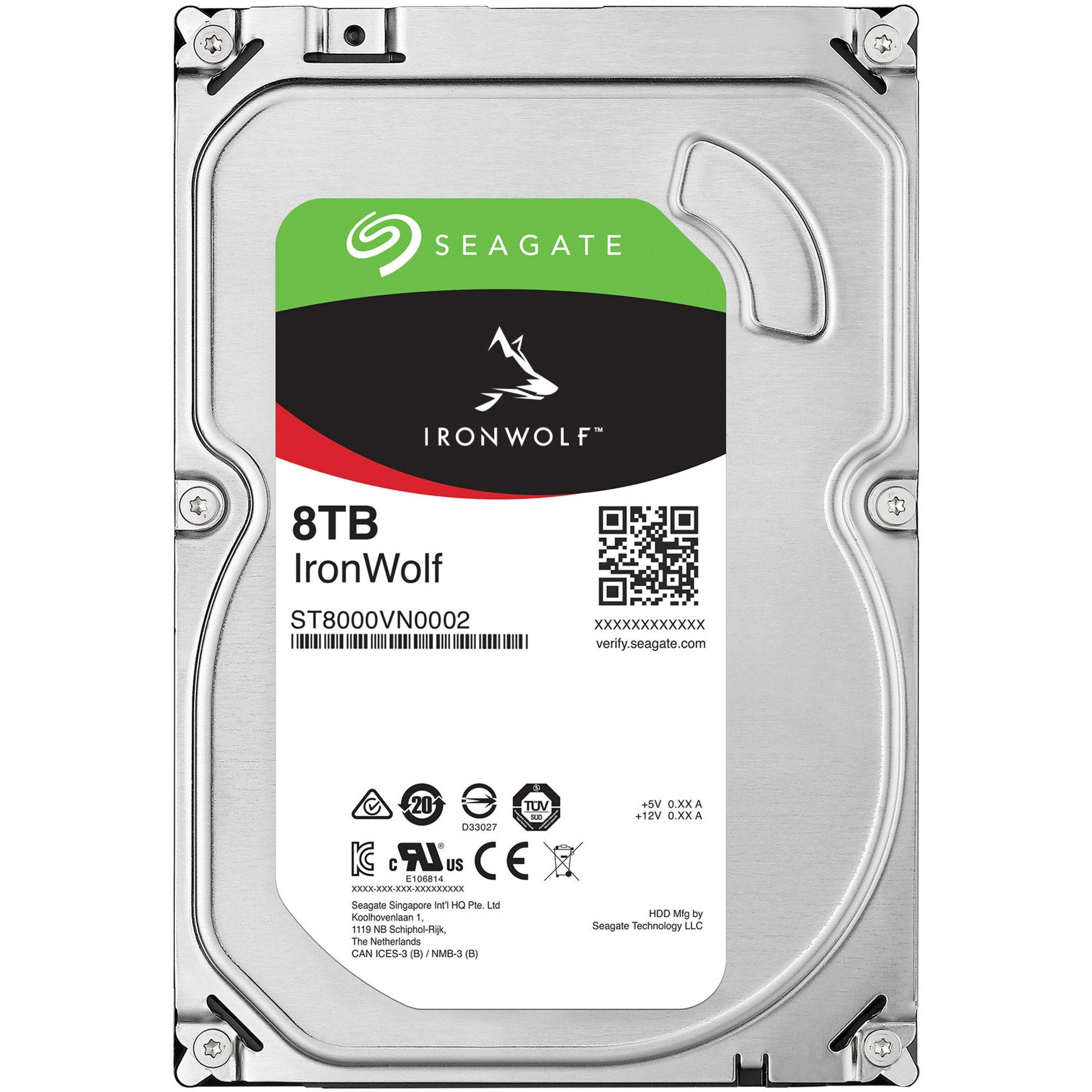 Seagate Seagate IronWolf NAS 8 TB CMR, Festplatte, (SATA 6 interne HDD-Festplatte (8 TB) 3.5"