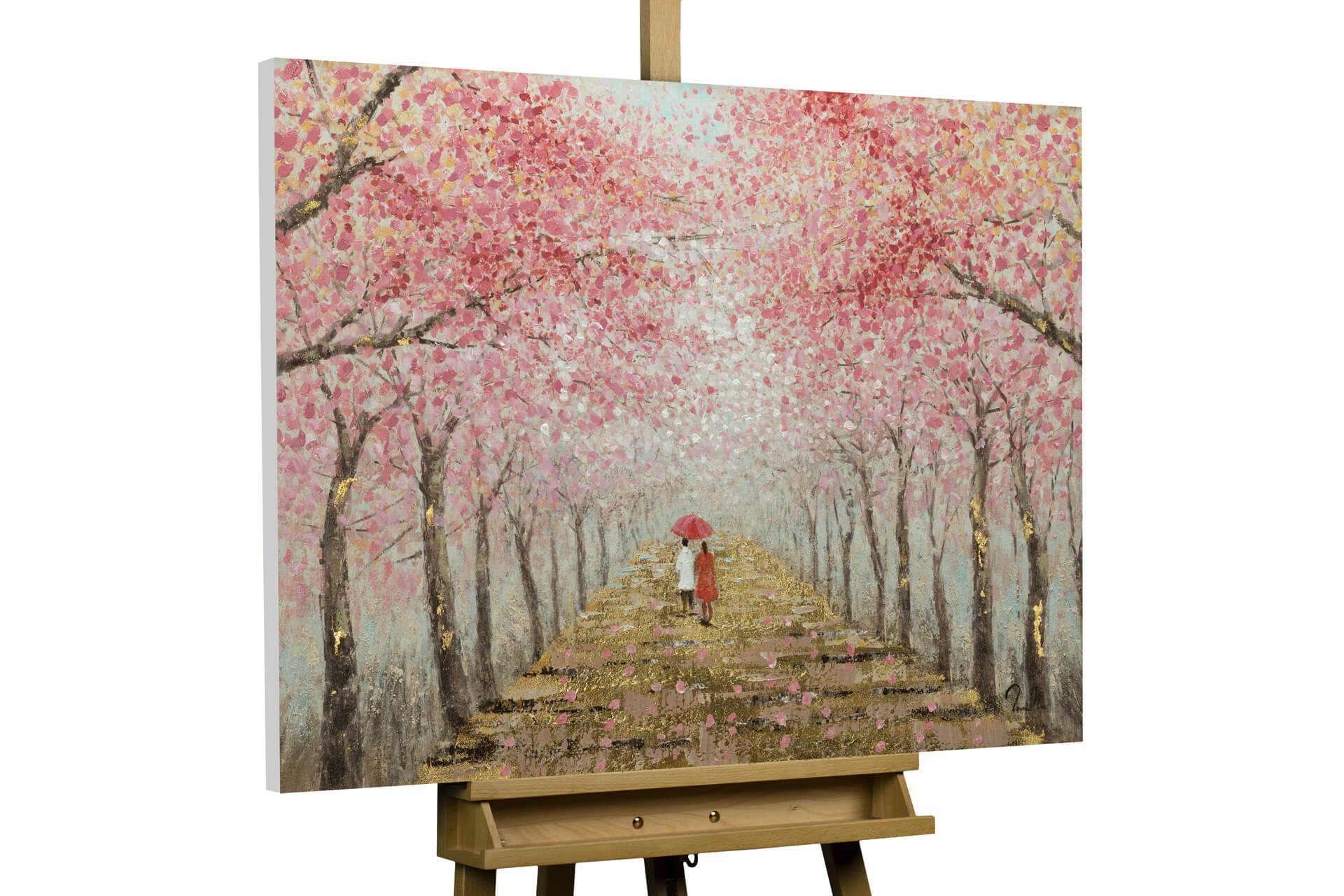KUNSTLOFT Картина Das schönste Gefühl 100x70 cm, Leinwandbild 100% HANDGEMALT Wandbild Wohnzimmer