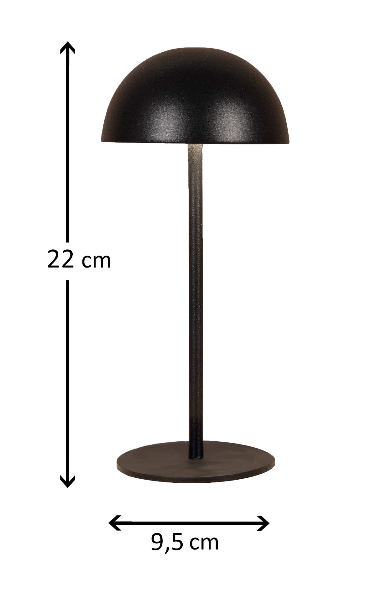 Coen Bakker Deco BV LED Außen-Tischleuchte Touch Tischlampe dimmbar mit Akku, In-/Outdoor, Touch-Funktion, LED fest verbaut, Tageslichtweiß – Bild 3 von 5
