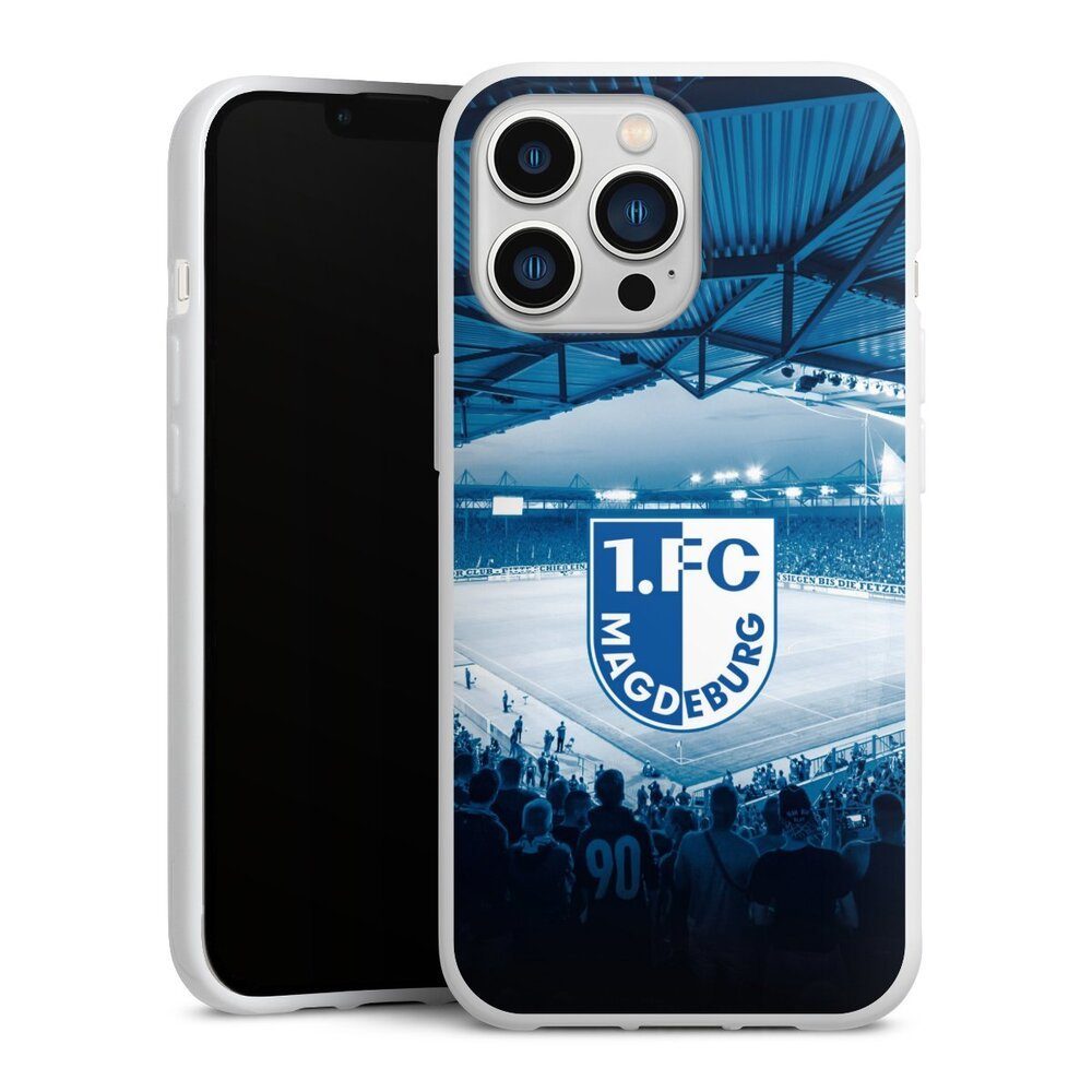 DeinDesign Handyhülle 1. FC Magdeburg Stadion 1. FCM 1.FCM Arena, Apple iPhone 13 Pro Silikon Hülle Bumper Case Handy Schutzhülle