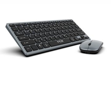 INCA Smart Wireless Drahtlos Tastatur und Maus-Set wiederaufladbarer Akku Wireless-Tastatur