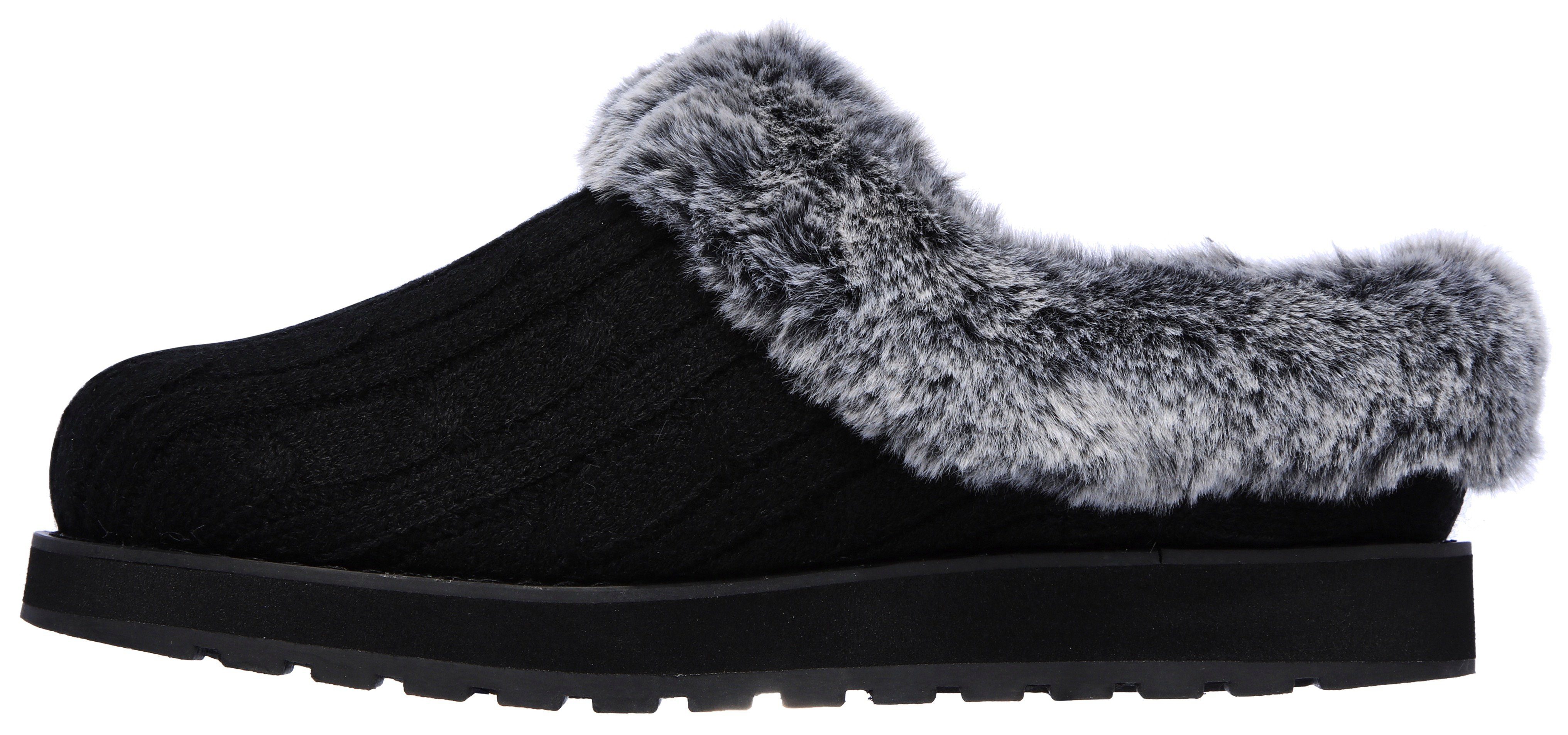 Skechers KEEPSAKES - ICE ANGEL Pantoffel Hausschuh in Strick-Optik – Bild 4 von 5