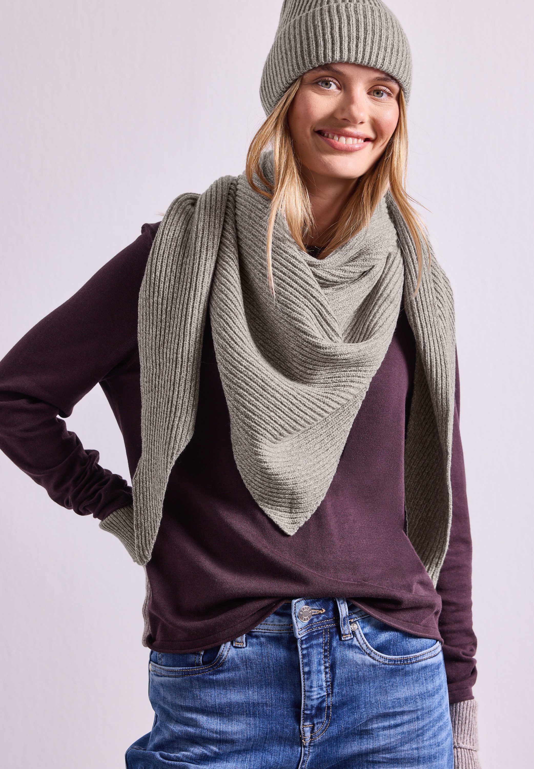 STREET ONE Schal, aus softem Materialmix