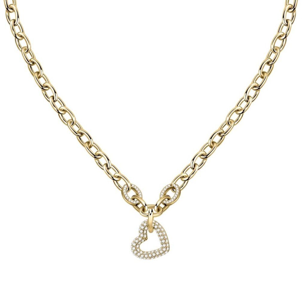 MORELLATO Kette mit Einhänger Elegant gold-plated necklace with heart Incontri SAUQ04