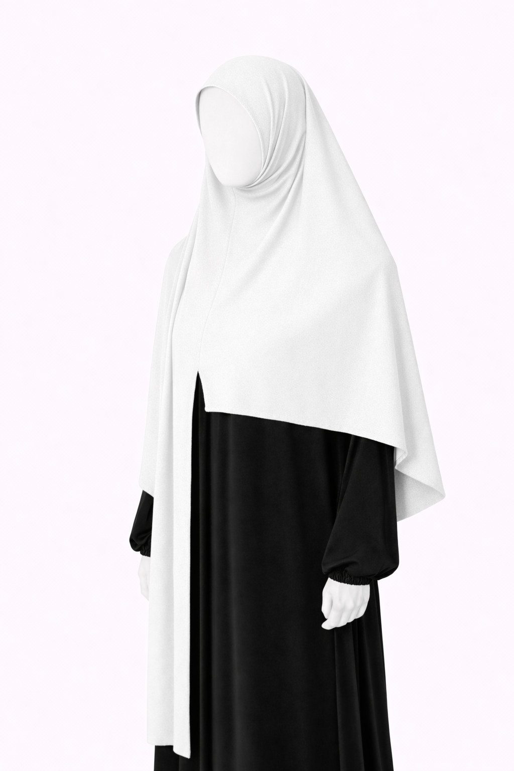 Aymasal Kopftuch Easy Jersey Hijab to-go Kopftuch Schal Tuch Islam Extra lang 180x70, (Einzelstück, 1-St. Einzelartikel), Easy Hijab mit Frontnaht aus Viskose Stretch Komfort