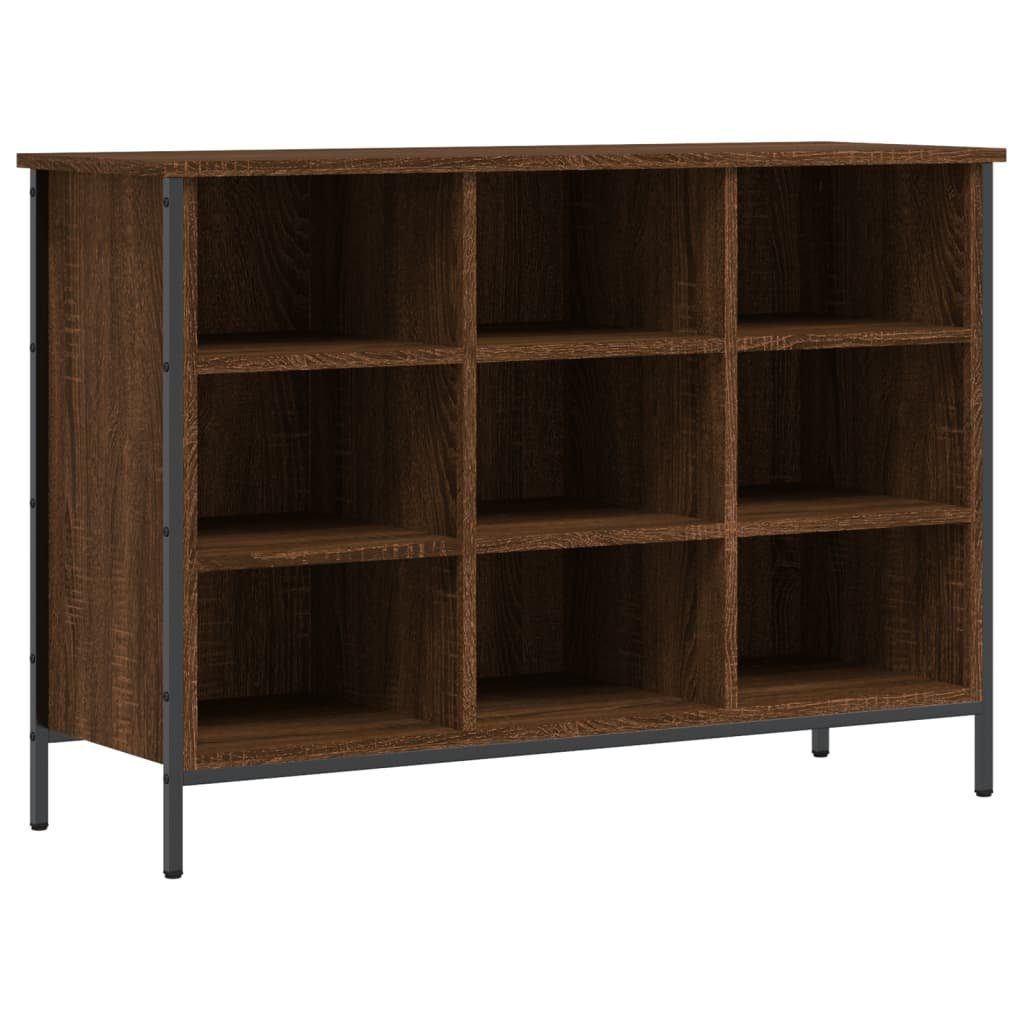 vidaXL Schuhschrank NA Schuhregal Schuhschrank Flurregal Braun Eichen-Optik 100x35x70 cm S