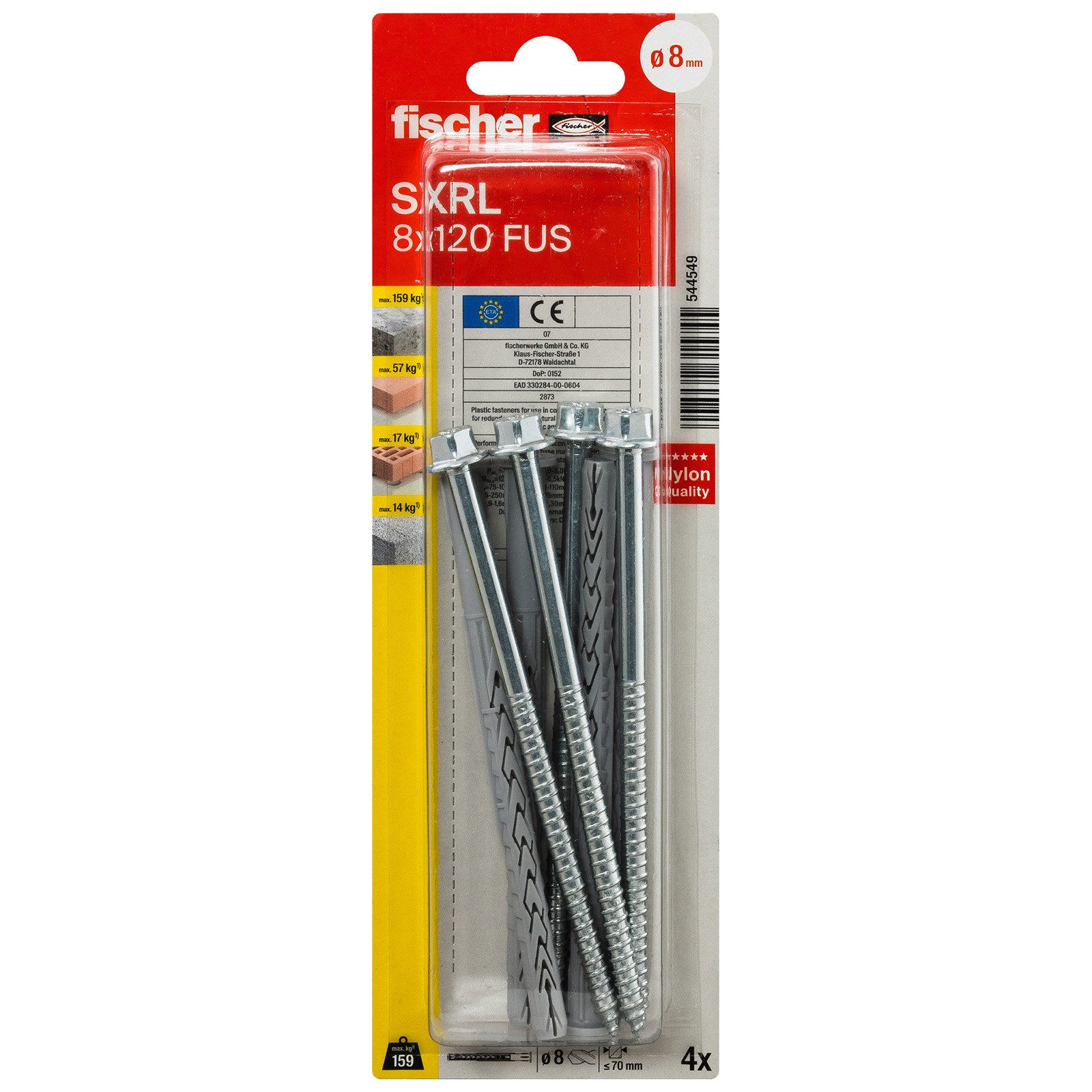 Fischer Langschaftdübel Fischer Langschaftdübel SXRL 8x120 FUS K (4) - 544549
