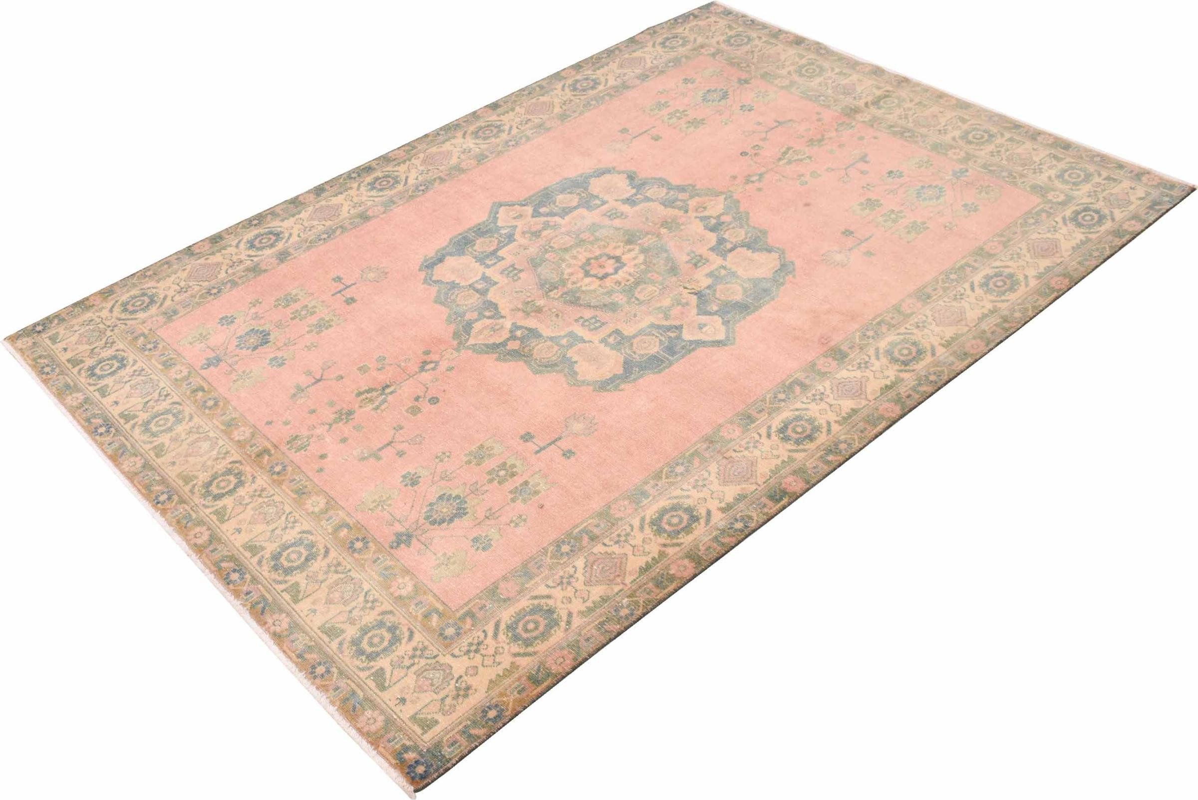 Nain Trading Orientteppich Vintage 162x234 Handgeknüpfter Moderner Orientteppich / Perserteppich, rechteckig, Höhe: 8 mm