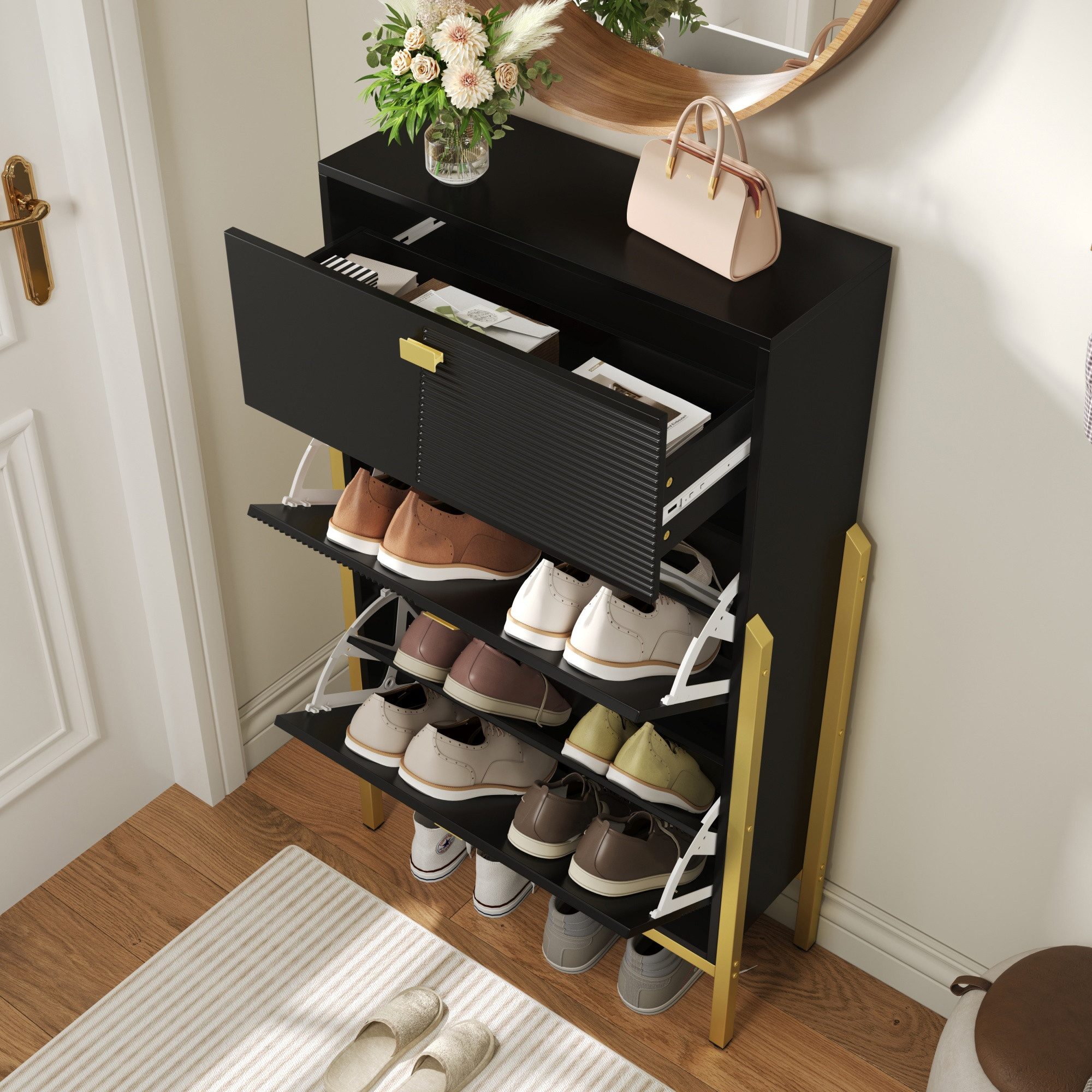 Merax Schuhschrank mit 2 Klapptüren und günstig online kaufen