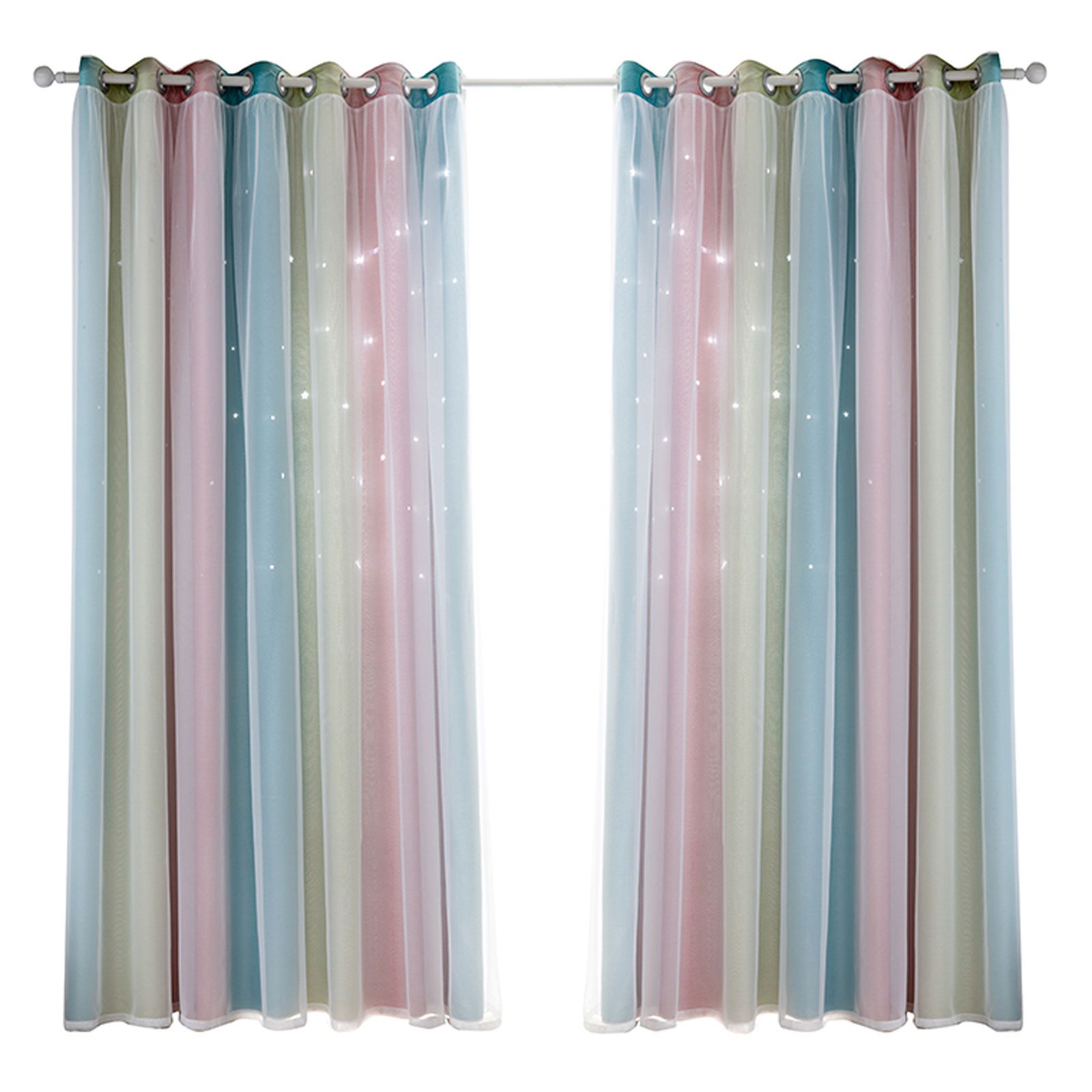 Verdunkelungsvorhang 2er Set Verdunklungsvorhänge Vorhang Vorhänge Gardinen Curtains, MODFU, Ösen (2 St), verdunkelnd, Polyester, Schlafzimmer Thermovorhang Ösen Wärmeisolierend gegen Kälte Blickdicht