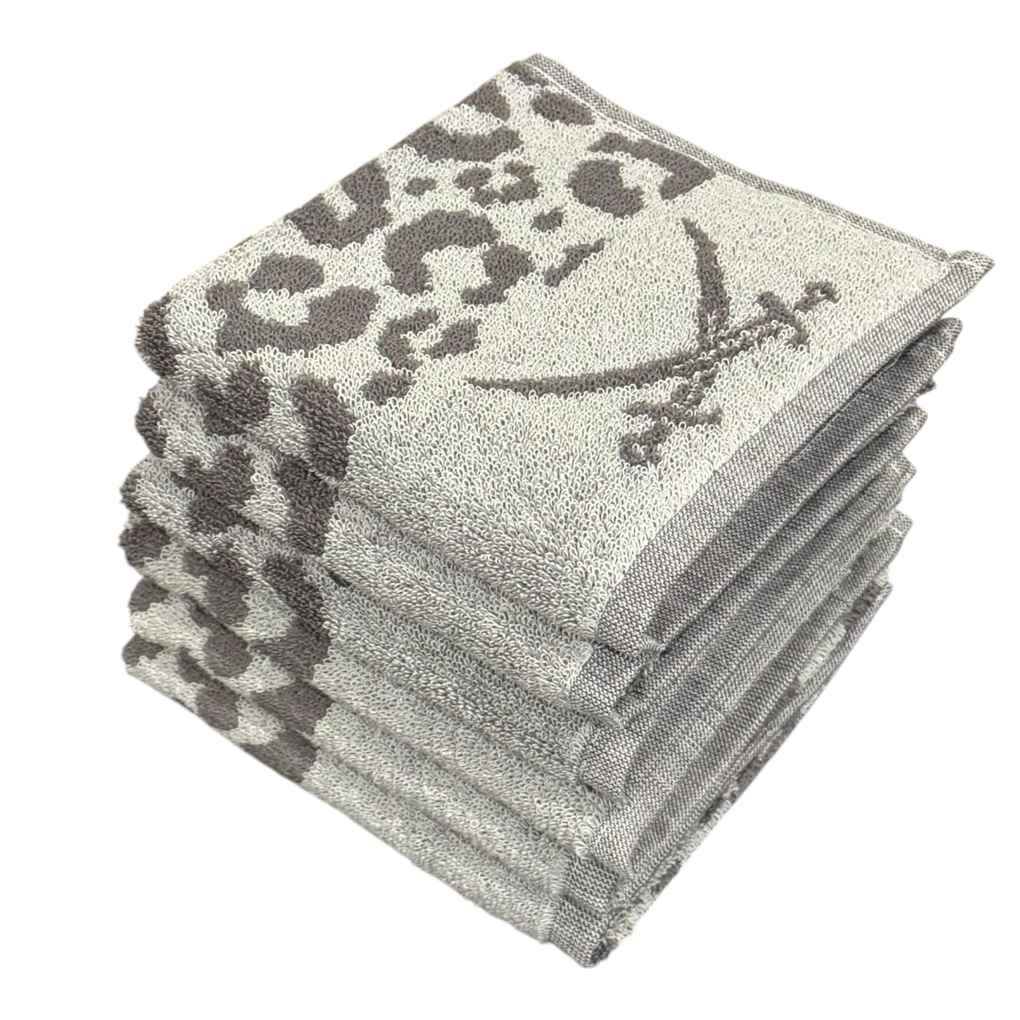 Sansibar Sylt Handtuch Set 6-teiliges Gästetuch Set LEO, hochwertige Handtücher edles Design, Baumwolle (Spar-Set, 6-St), 100% Baumwolle, langlebig, saugstark, leicht gezwirnt