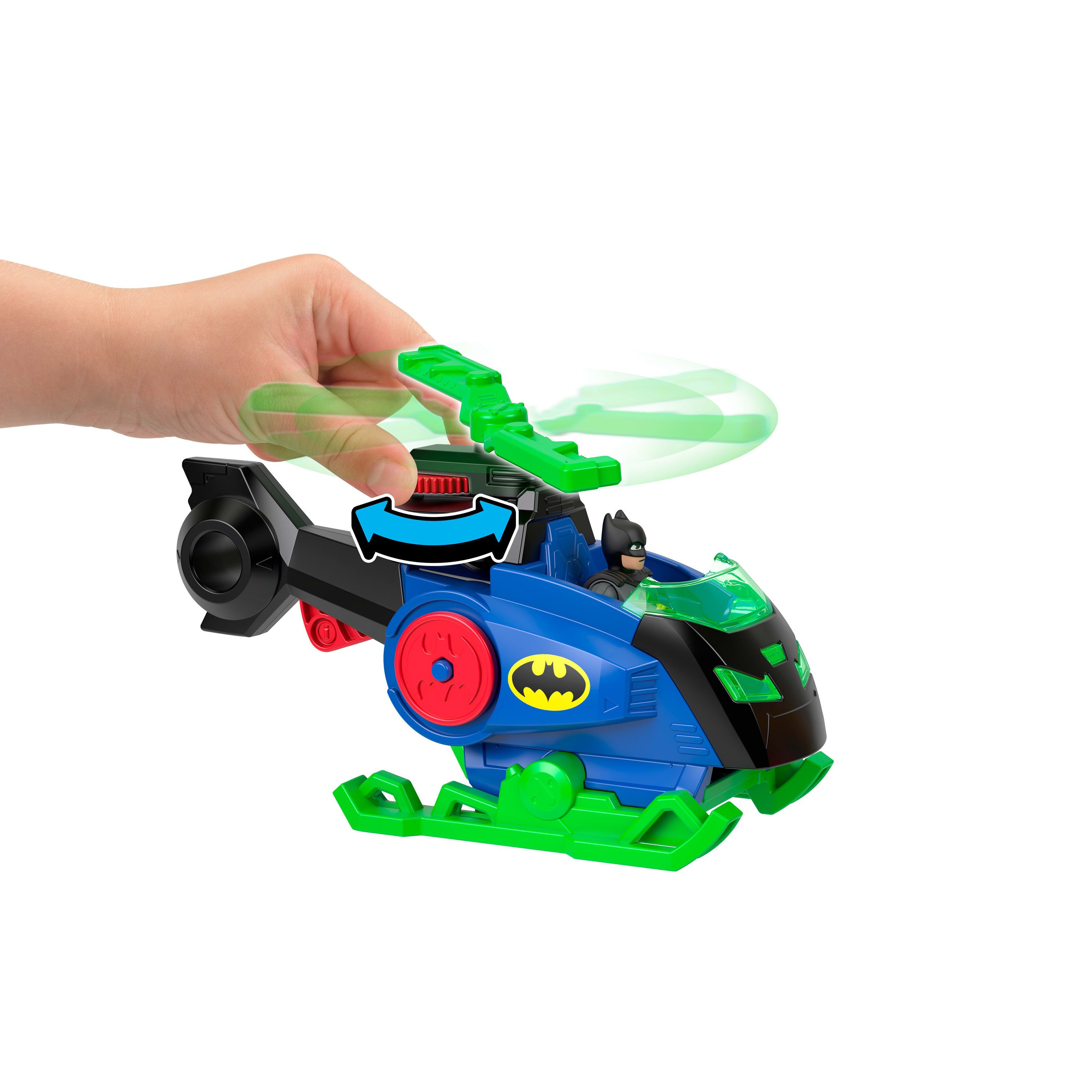 Mattel® Spielzeug-Hubschrauber Imaginext DC Super Friends Batman Helicopter, inklusive 2 Figuren