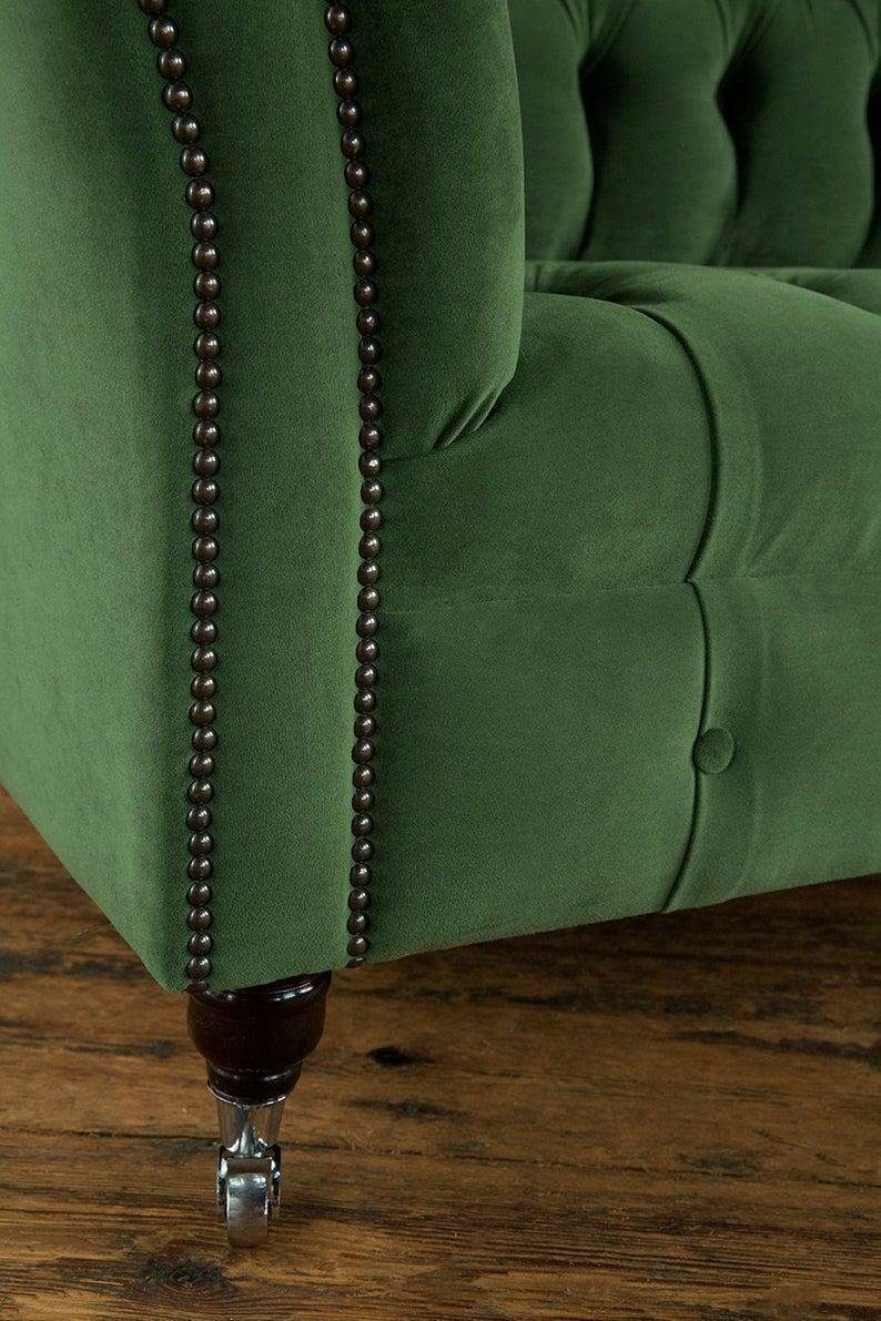 Sofa Sitz Polster 2 Sitzer JVmoebel Couch Chesterfield Textil