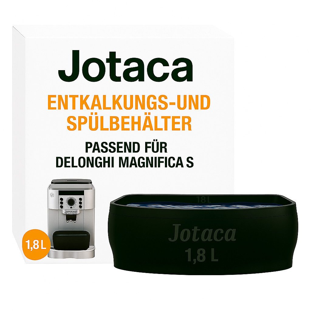 Jotaca Tropfschale Entkalkungs - Behälter, für Kaffeevollautomat, Kaffeemaschine, Espressomaschine, (passend für Delonghi ECAM Magnifica S), für den optimierten Entkalker Vorgang