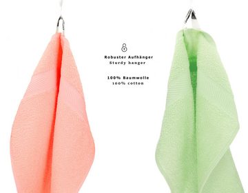 Betz Handtuch Set 12-TLG. Handtuch-Set Palermo Farbe apricot und grün, 100% Baumwolle (Set, 12-St)