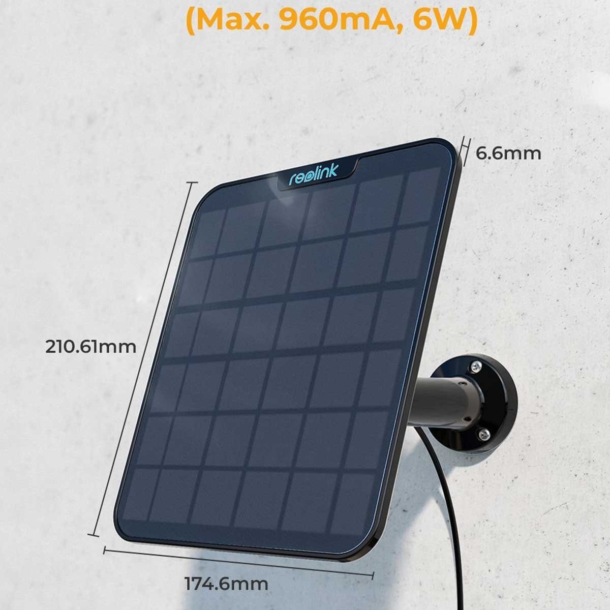 Reolink Solarpanel 2 für akkubetriebene Reolink Überwachungskameras Solar Panel, Wetterfest – Bild 5 von 5