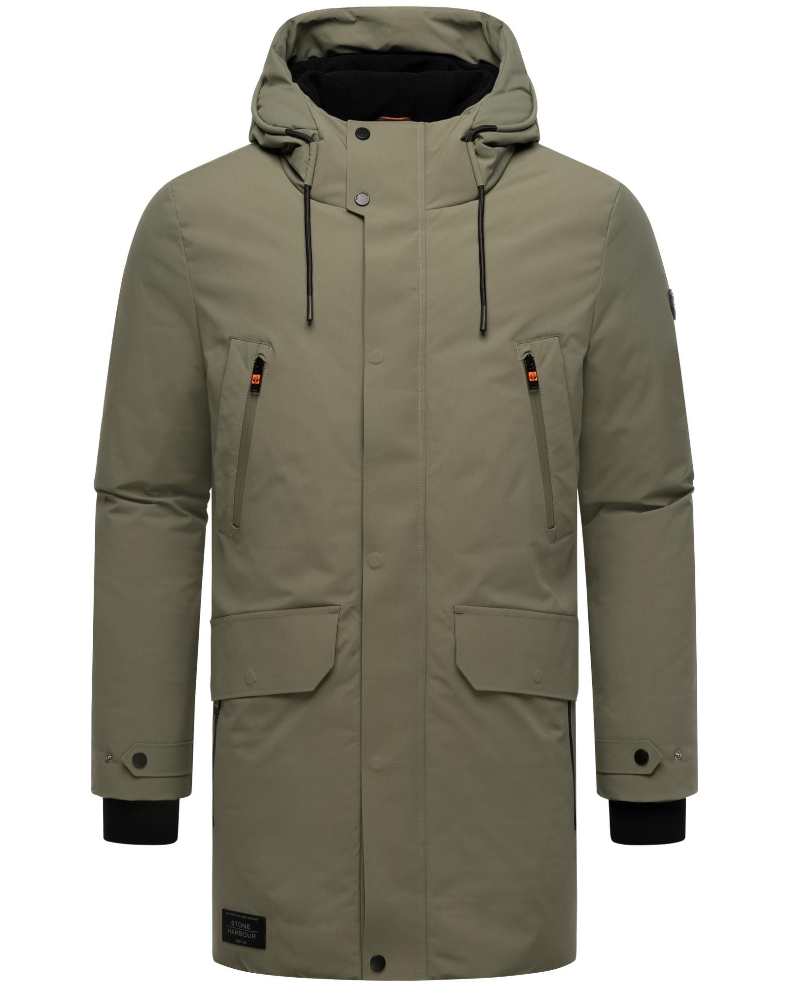 Stone Harbour Wintermantel Kitraan XX Langer Herren Winterparka mit zahlreichen Taschen