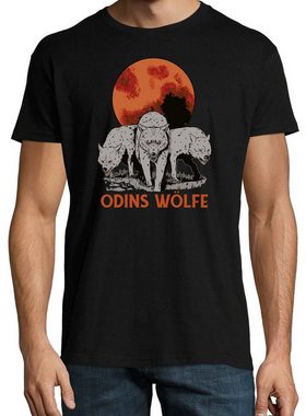 Youth Designz T-Shirt Odins Wölfe Herren Shirt mit trendigem Frontprint