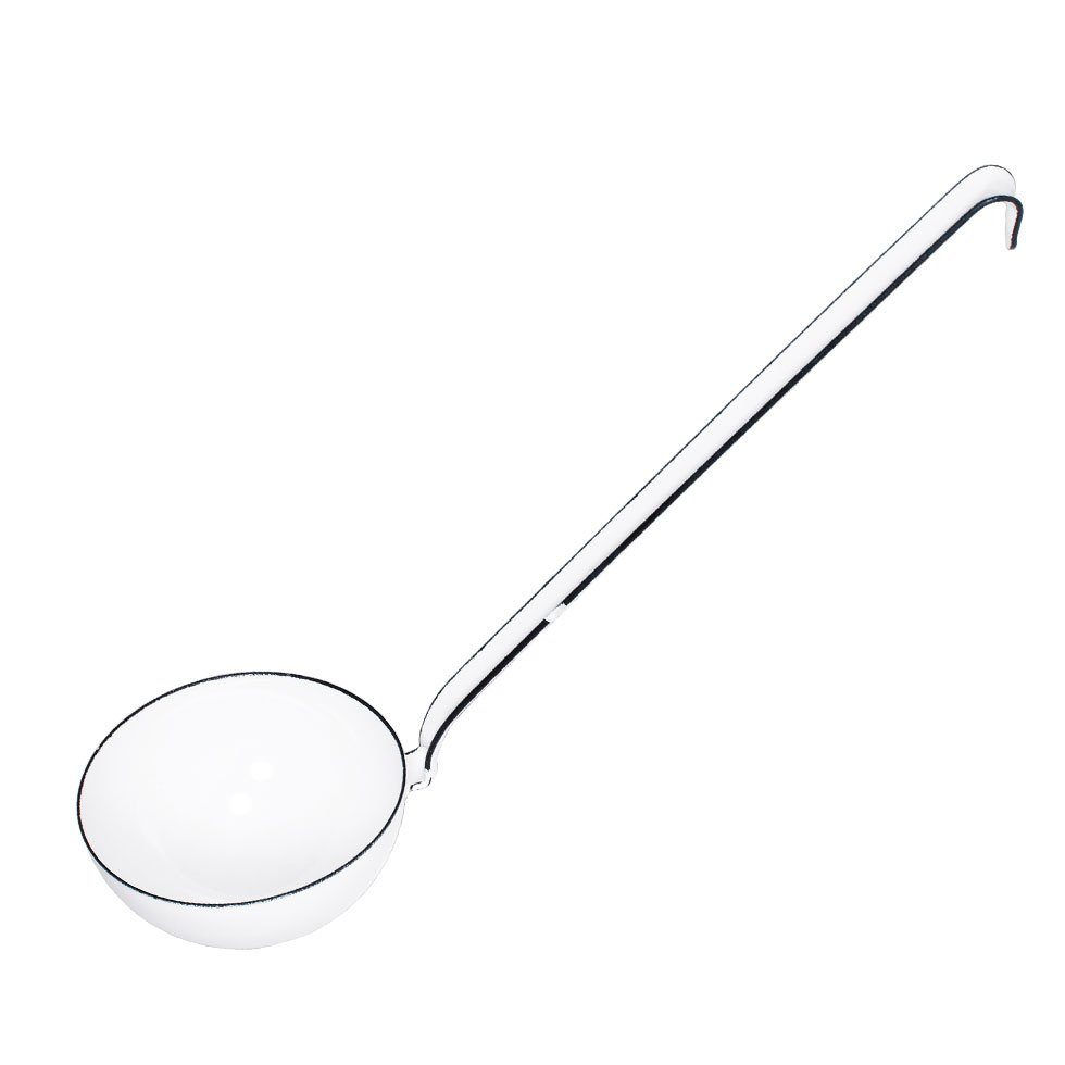 Riess Suppenkelle Classic Weiss, Classic Weiß Schöpflöffel 7 cm - Emaille