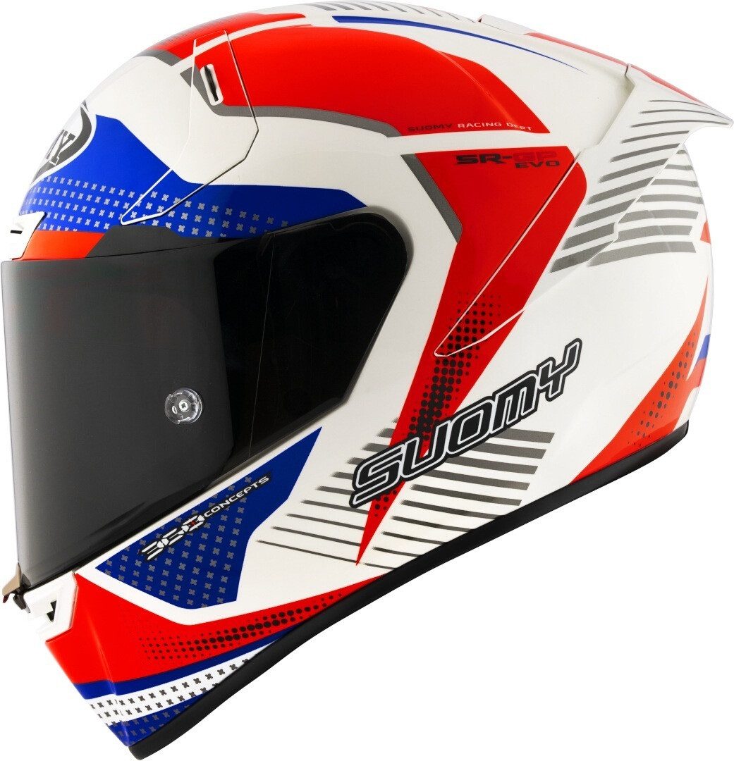 Suomy Motorradhelm SR-GP Evo Airspeed Helm, Notfallsystem-Polsterung (EQRS)