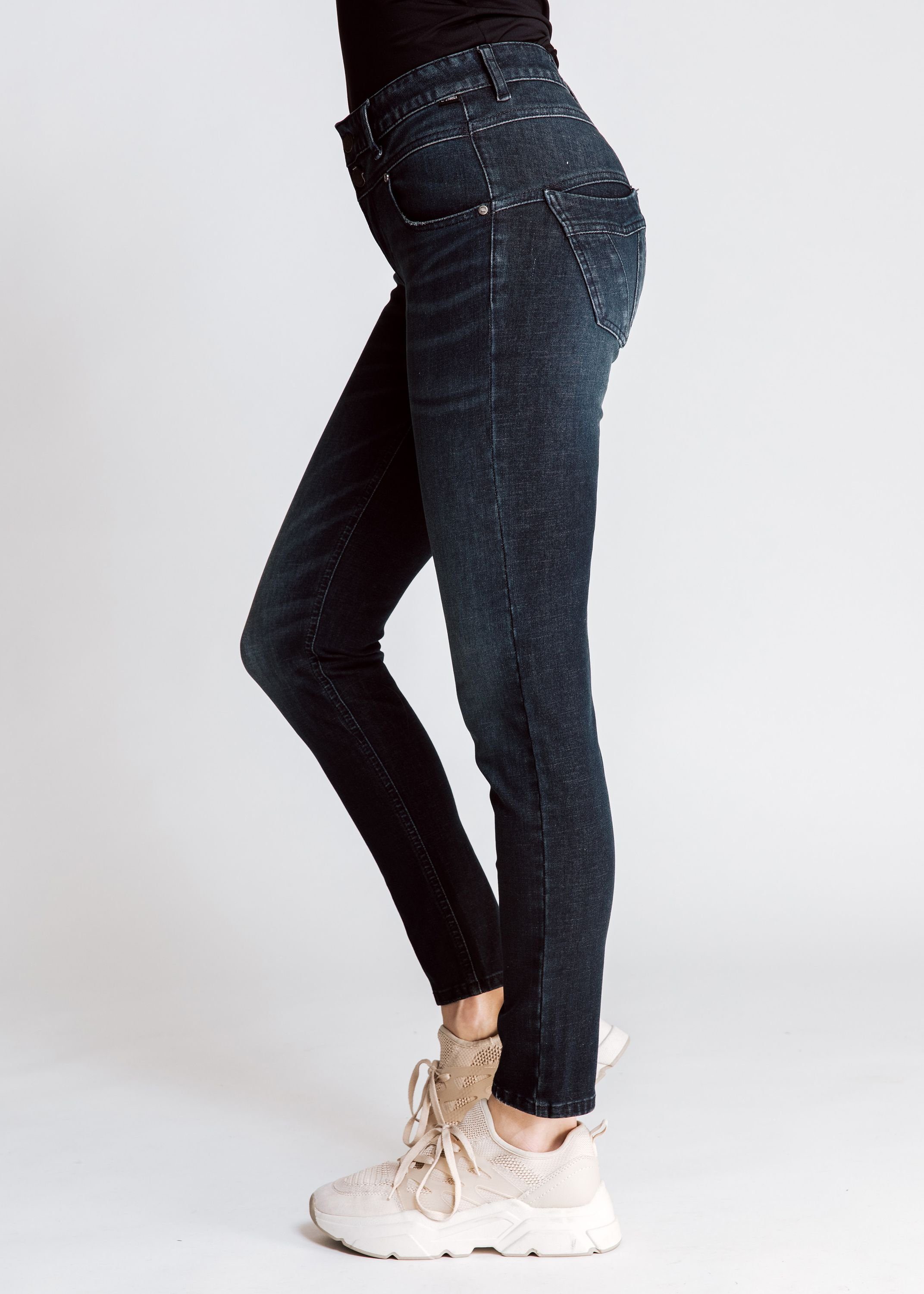 Zhrill Jeans Tragekomfort angenehmer Skinny-fit-Jeans Skinny Blue KELA
