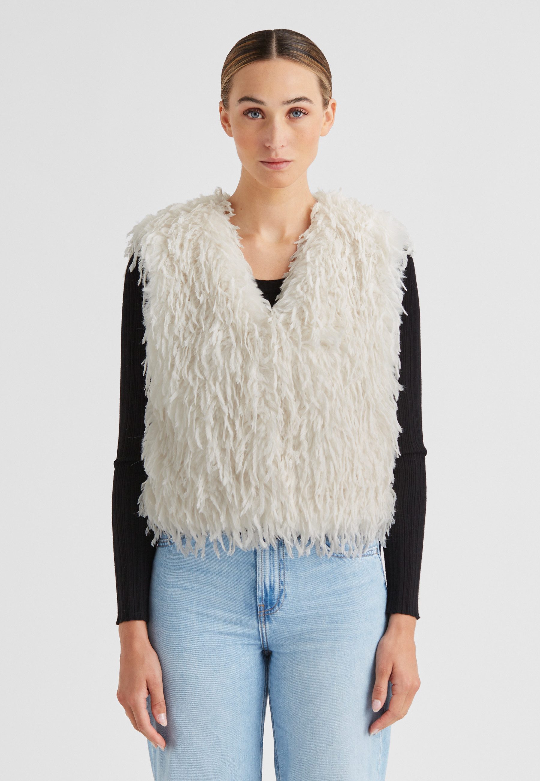 Milestone Fellimitatweste MSMichelle Damen Kunstfellweste elegant, feminin günstig online kaufen