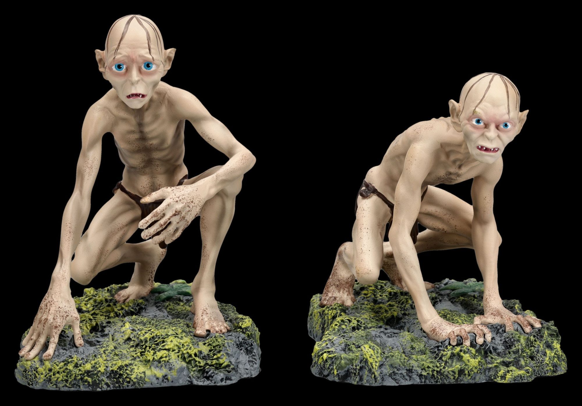 Figuren Shop GmbH Dekofigur Gollum Sméagol Figuren Set Herr der Ringe Statue Sammlerfigur Deko
